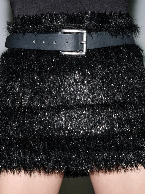 Furry Knit Mini Skirt sold by Sid Neigum