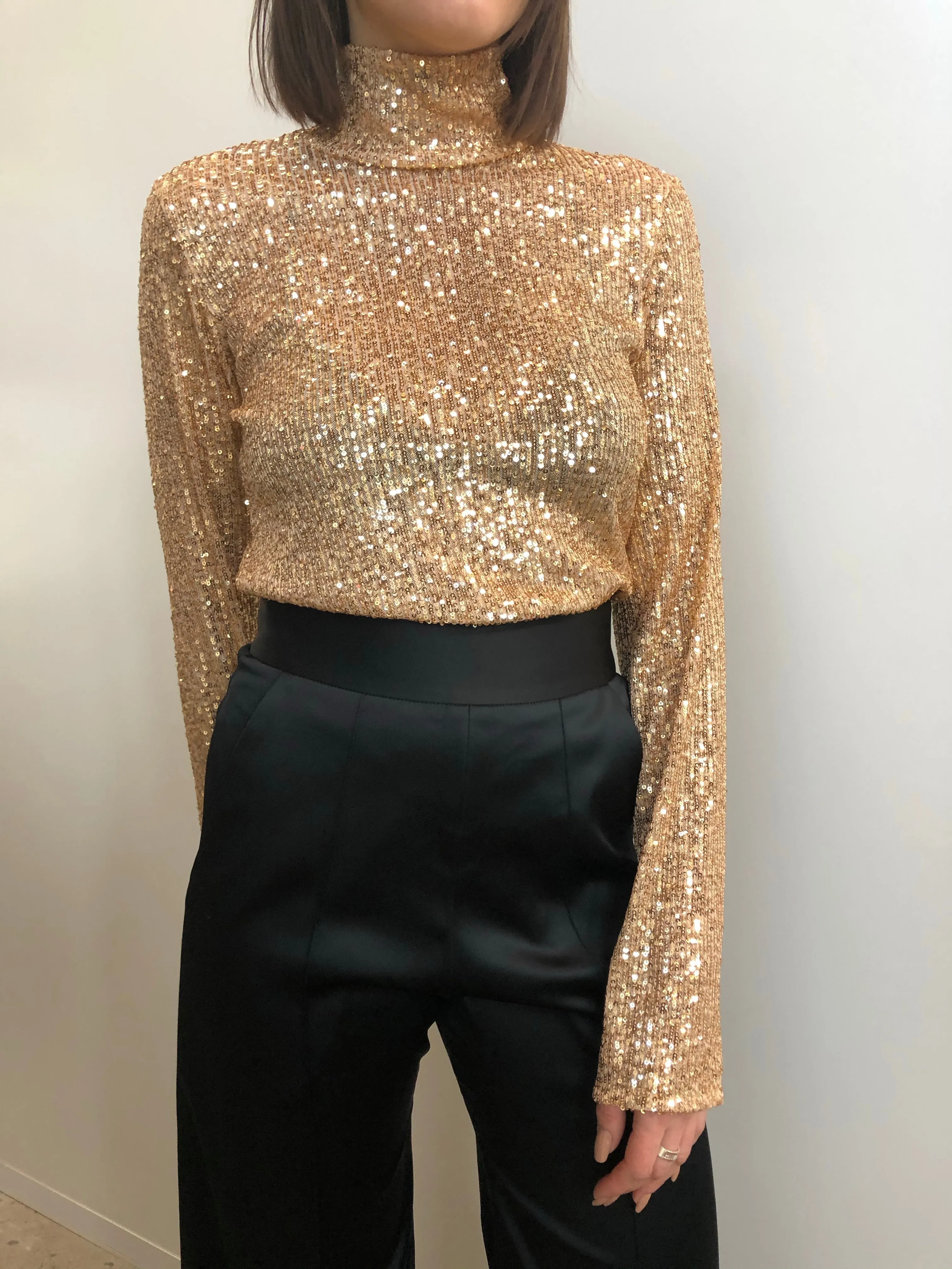 Sequins mock neck sold by Sid Neigum product image thumbnail 4