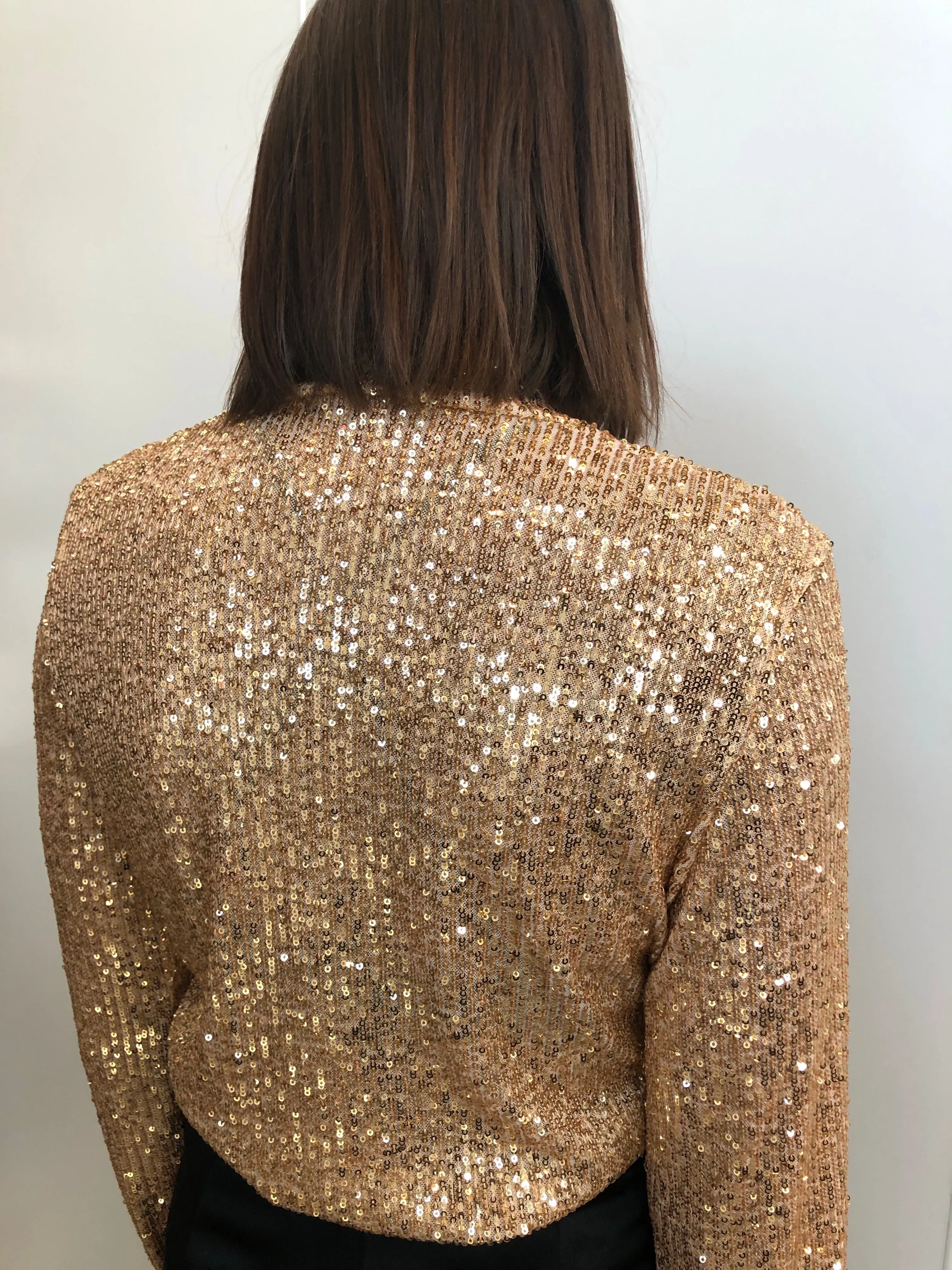 Sequins mock neck sold by Sid Neigum product image thumbnail 5