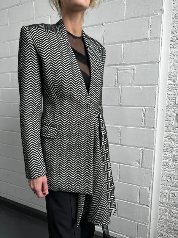 ZIGZAG HERRINGBONE BLAZER made by Sid Neigum