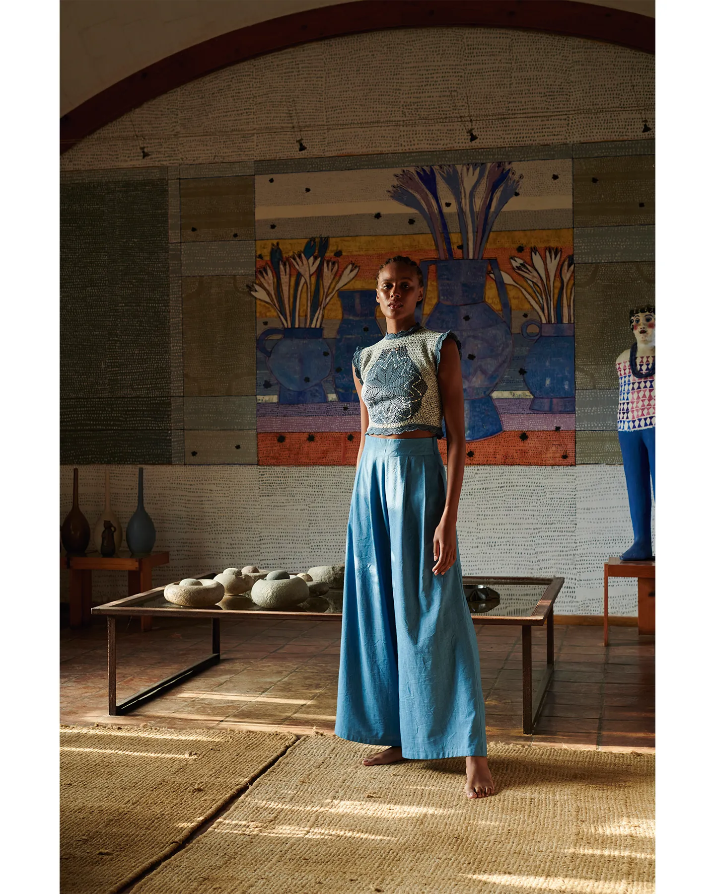 ACASIA PANTS | SKY BLUE sold by ESCVDO