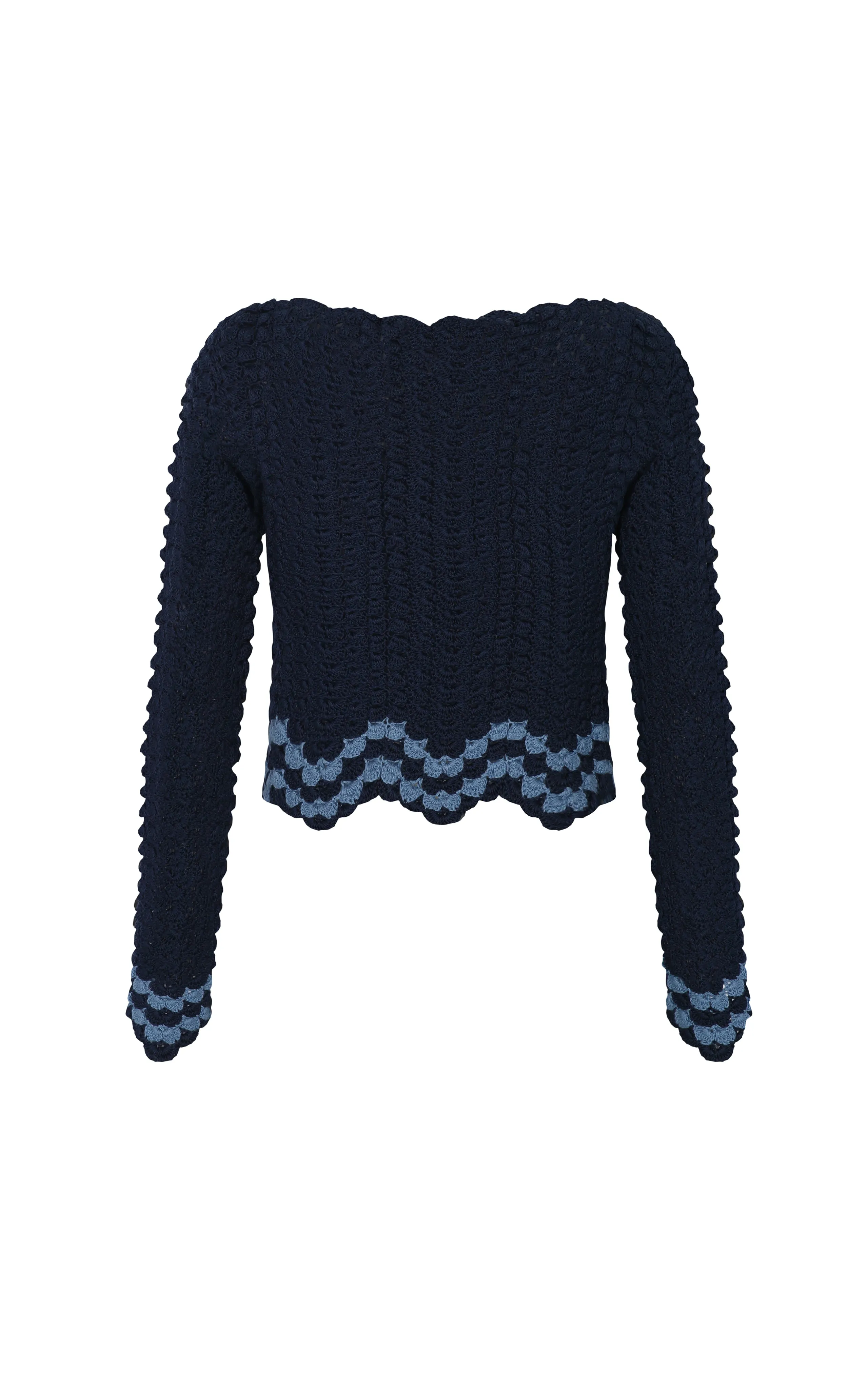 BRISA TOP | NAVY / SKY BLUE sold by ESCVDO product image thumbnail 3