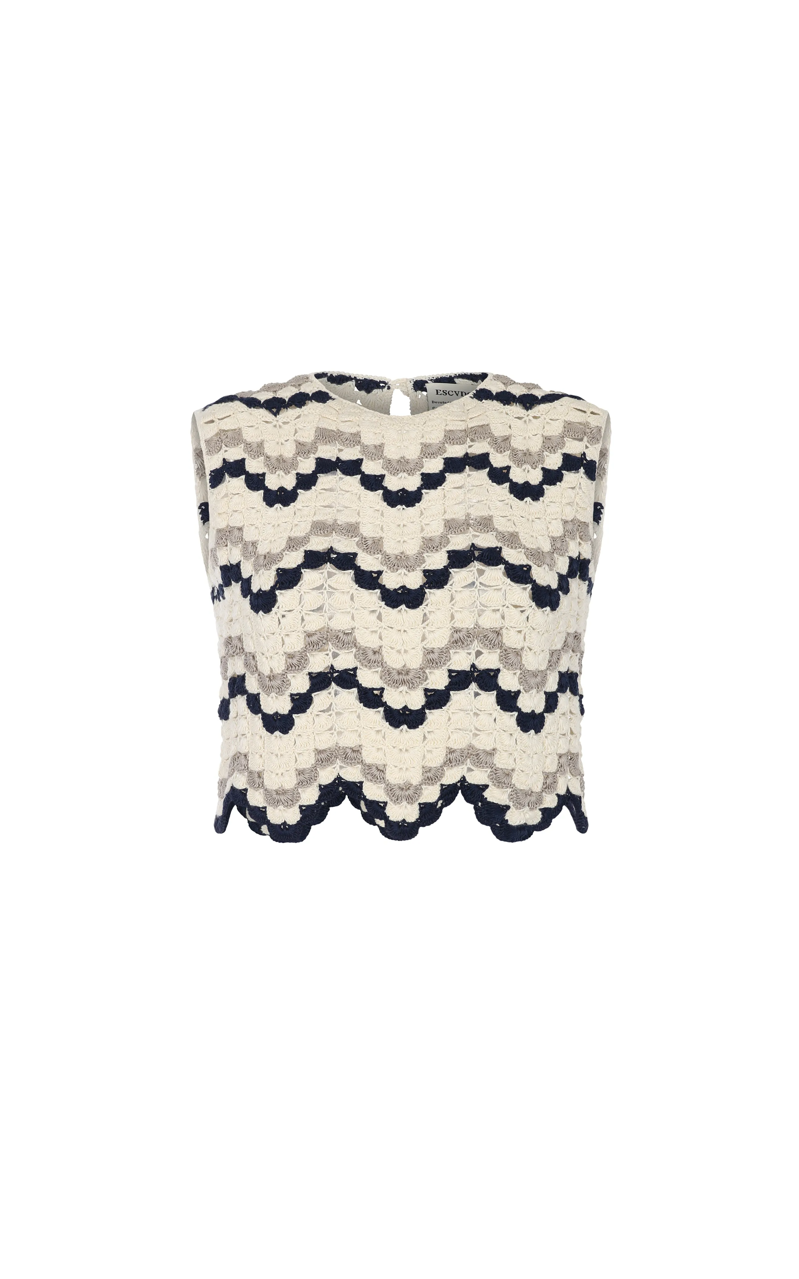 NIEVA TOP | IVORY / NAVY sold by ESCVDO product image thumbnail 2