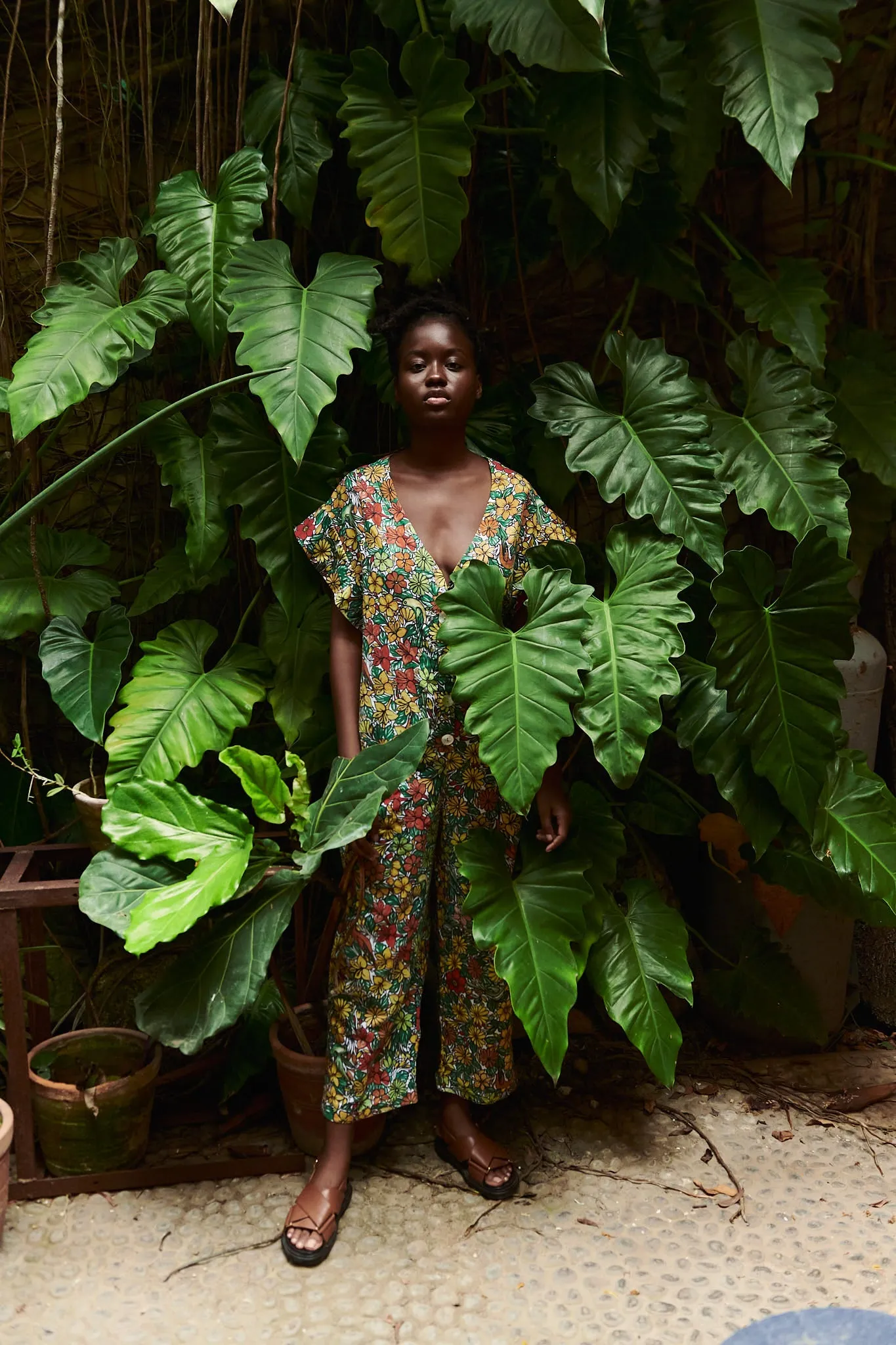 BARAHONA JUMPSUIT | TROPICAL PRINT sold by ESCVDO