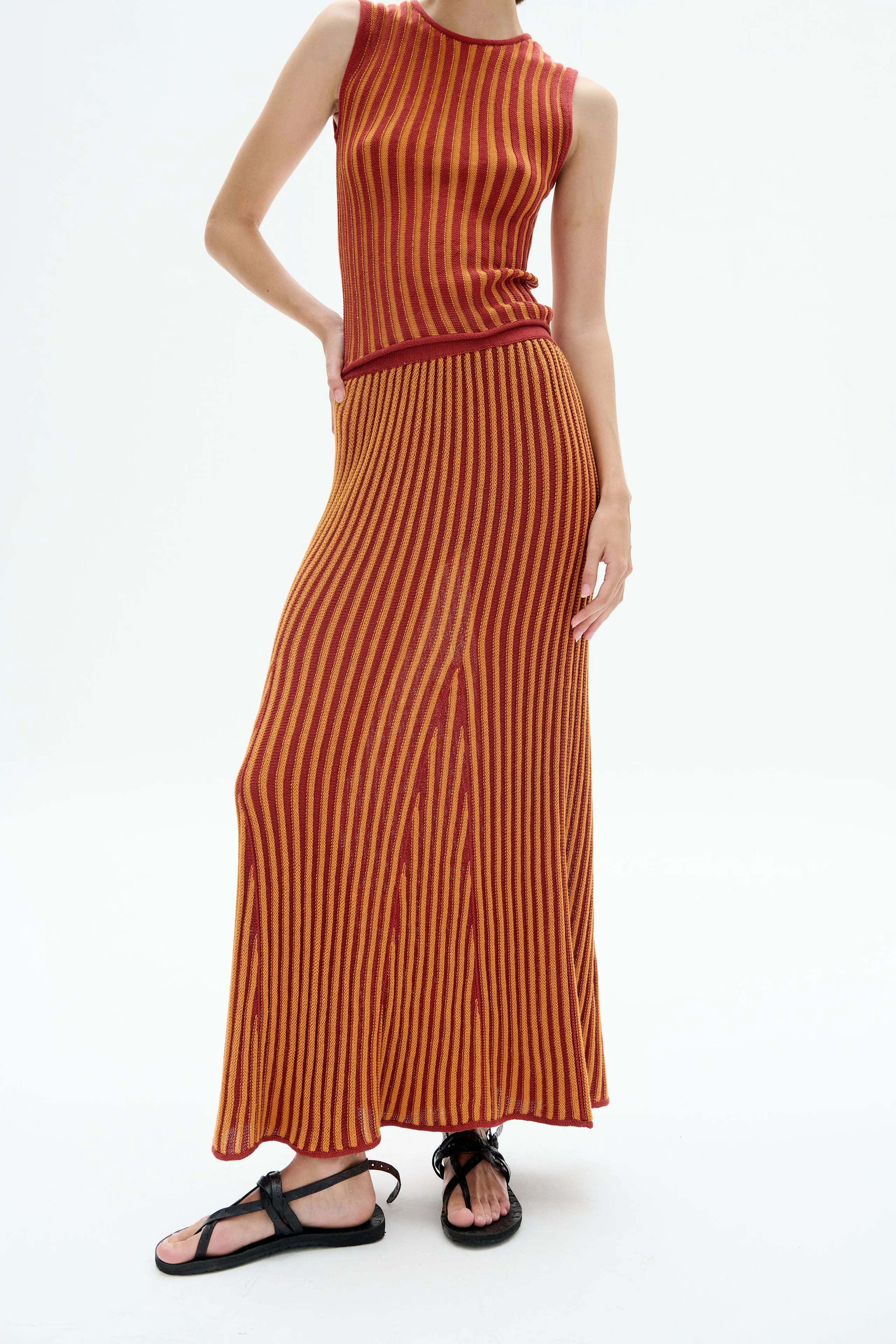 MARINA SET | BURGUNDY/ORANGE sold by ESCVDO