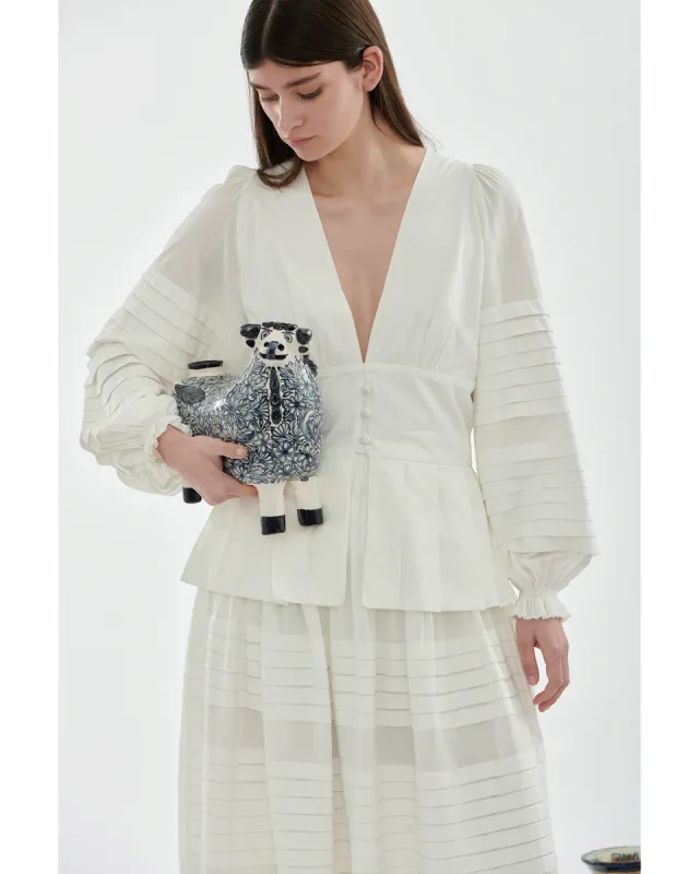 MARGARITA TOP | IVORY sold by ESCVDO