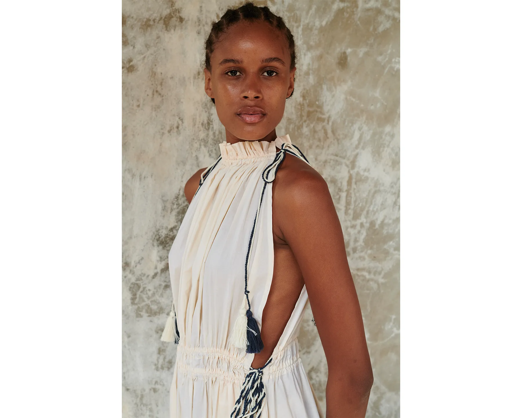 INDUS MAXI DRESS IVORY sold by ESCVDO