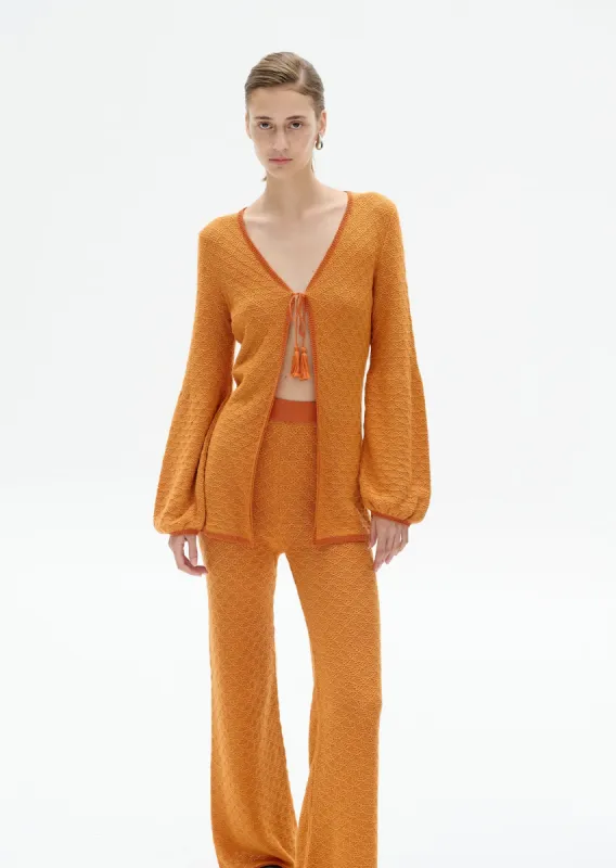 MALECON CARDIGAN | ORANGE made by ESCVDO