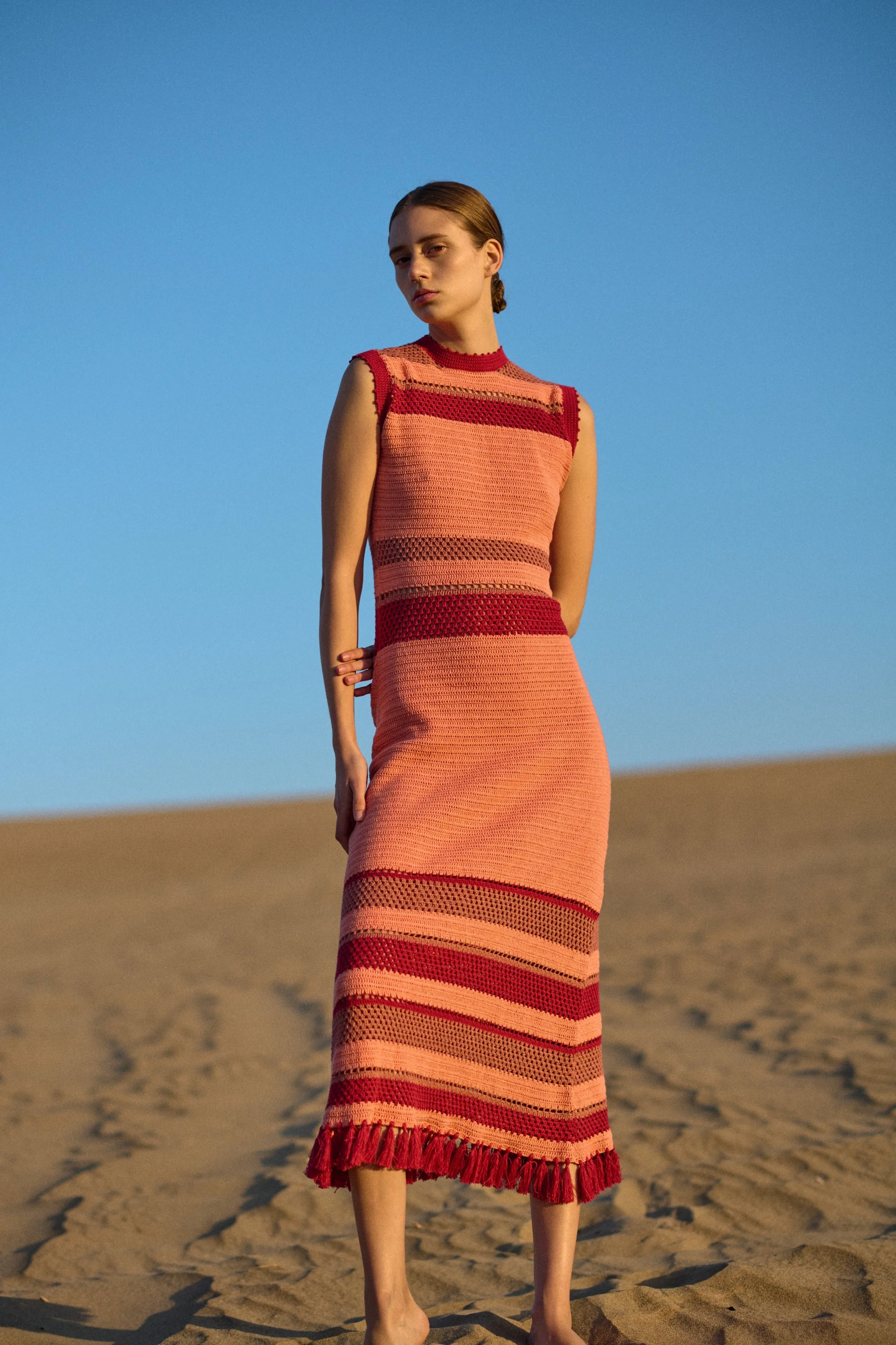NANAY MIDI DRESS | MAUVE sold by ESCVDO product image thumbnail 3