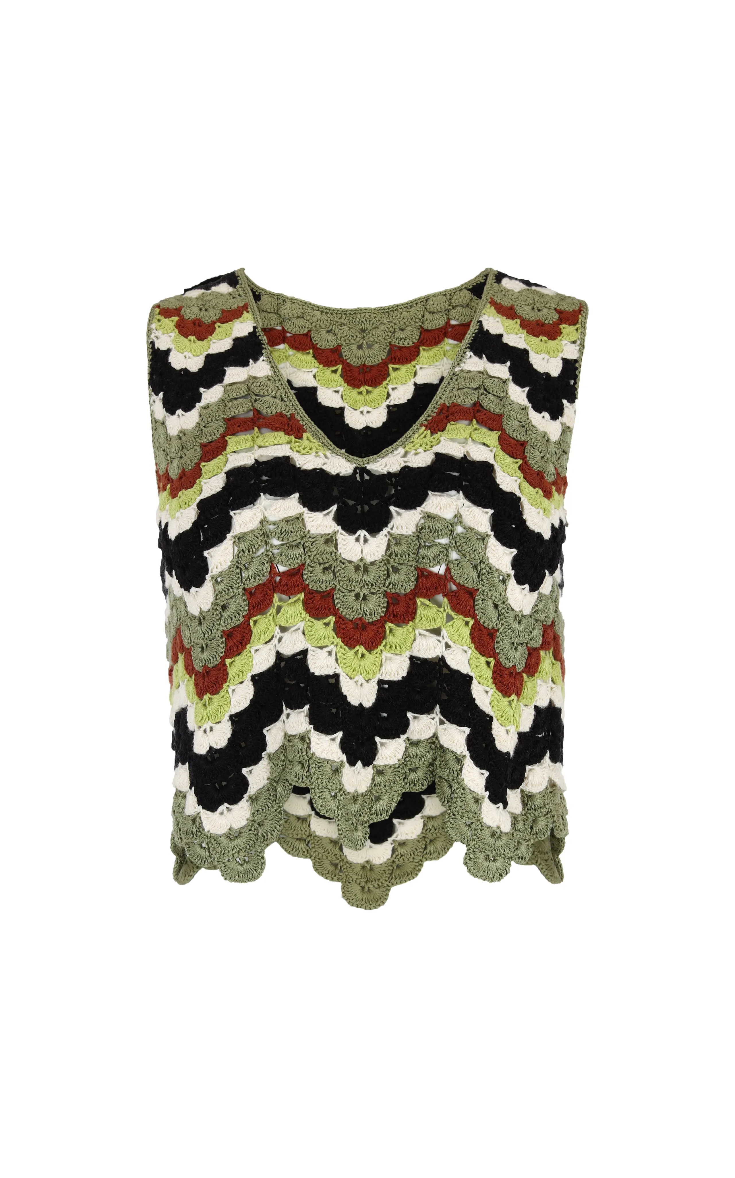 SUSPIRO TOP | GREEN/BLACK sold by ESCVDO