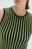 MARINA HALTER TOP | NAVY / LIME GREEN sold by ESCVDO