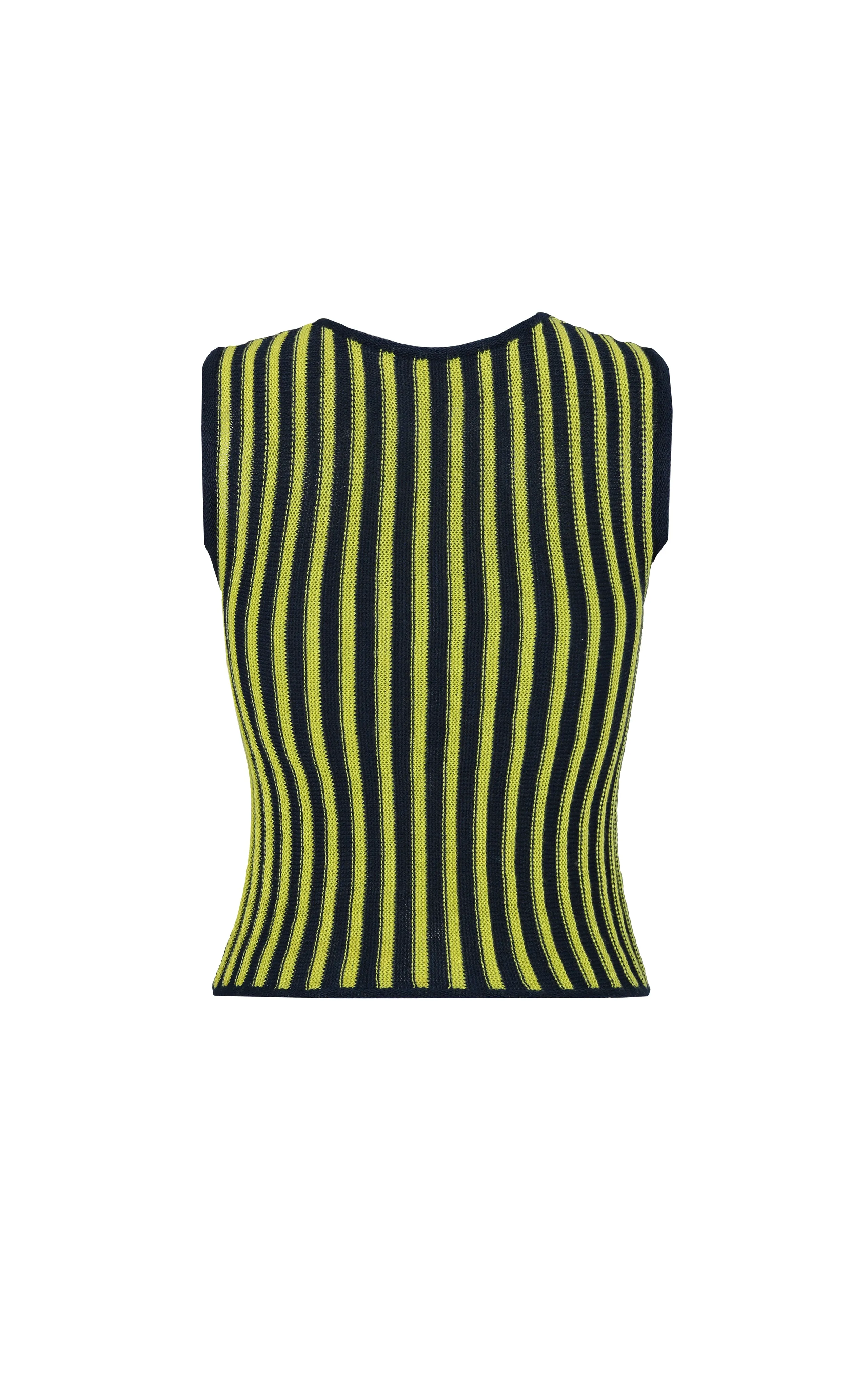 MARINA HALTER TOP | NAVY / LIME GREEN sold by ESCVDO product image thumbnail 4