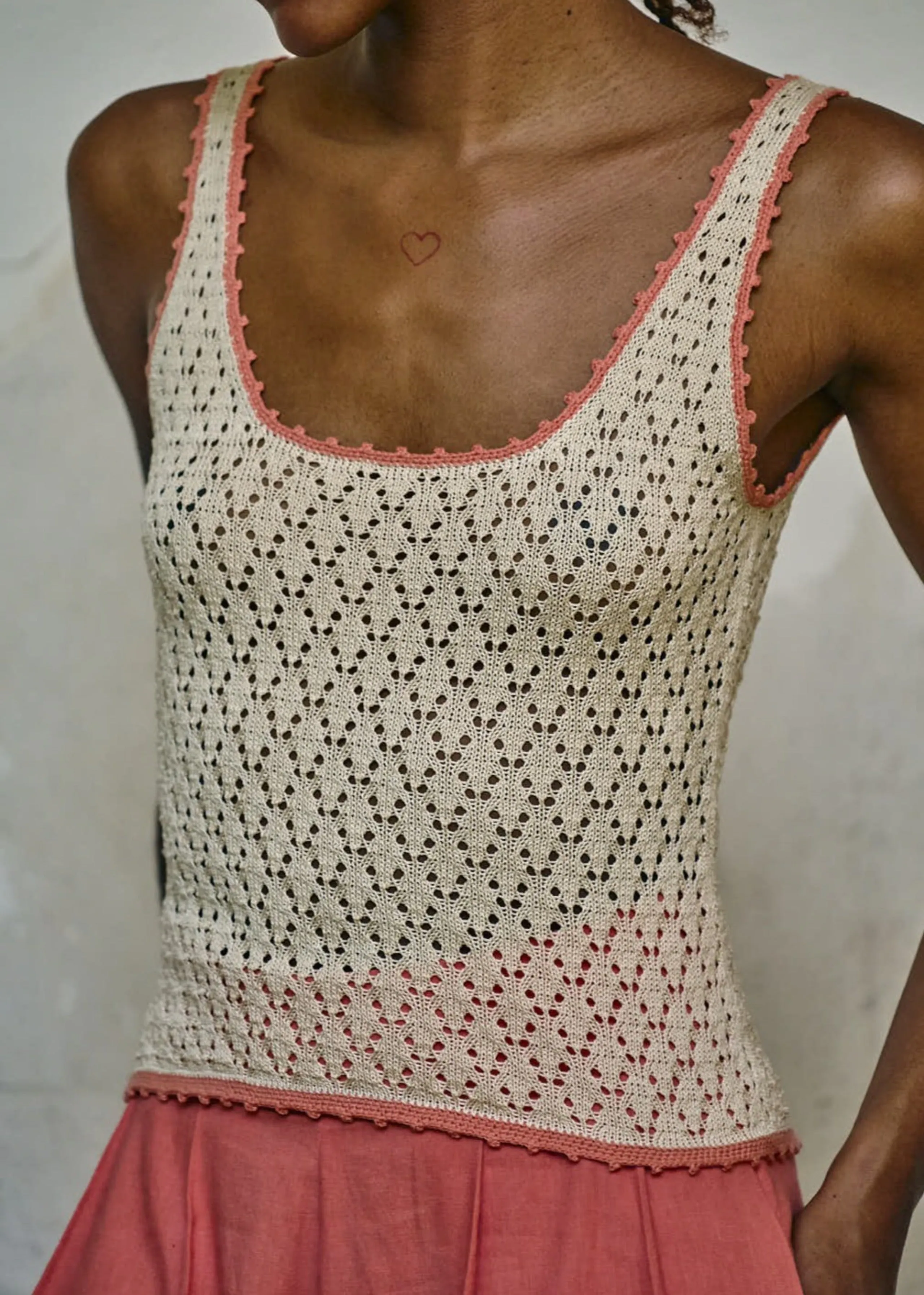 LANDO TOP | IVORY / PEACH sold by ESCVDO product image thumbnail 2