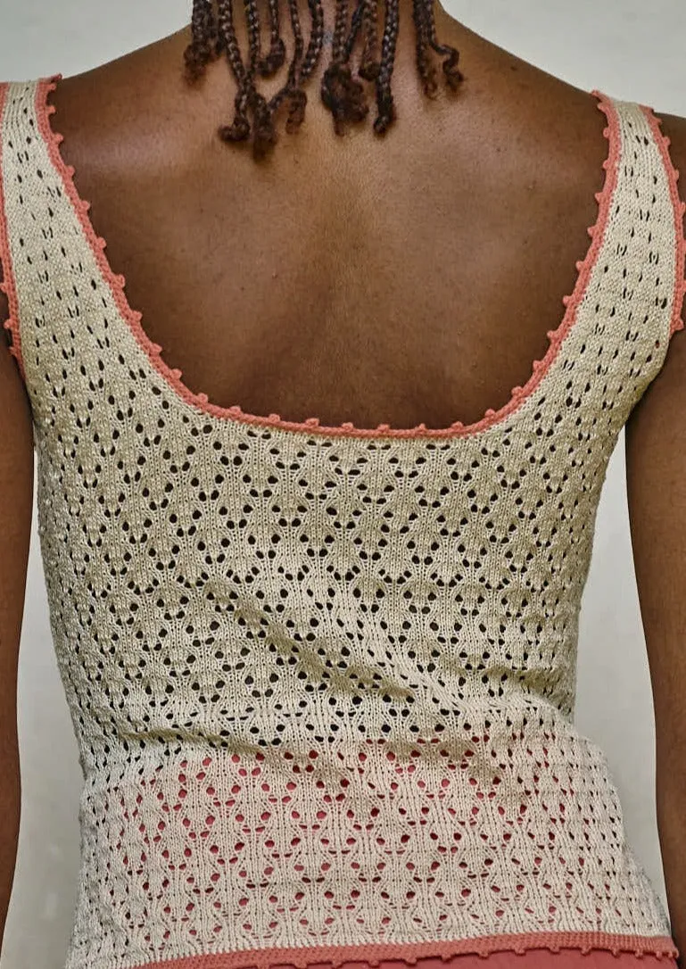 LANDO TOP | IVORY / PEACH sold by ESCVDO product image thumbnail 3