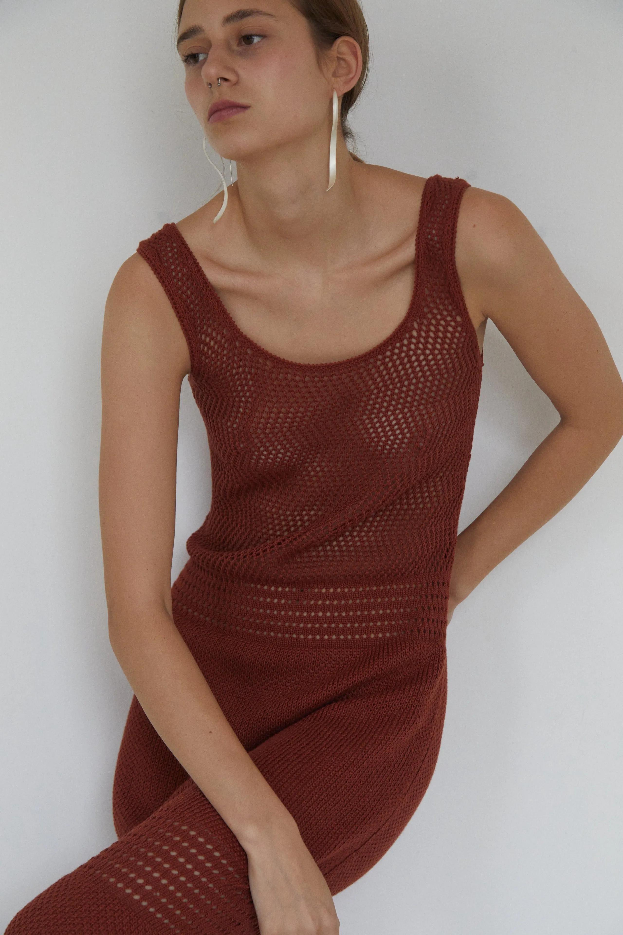 LAGUNA MIDI DRESS | BROWN sold by ESCVDO product image thumbnail 2