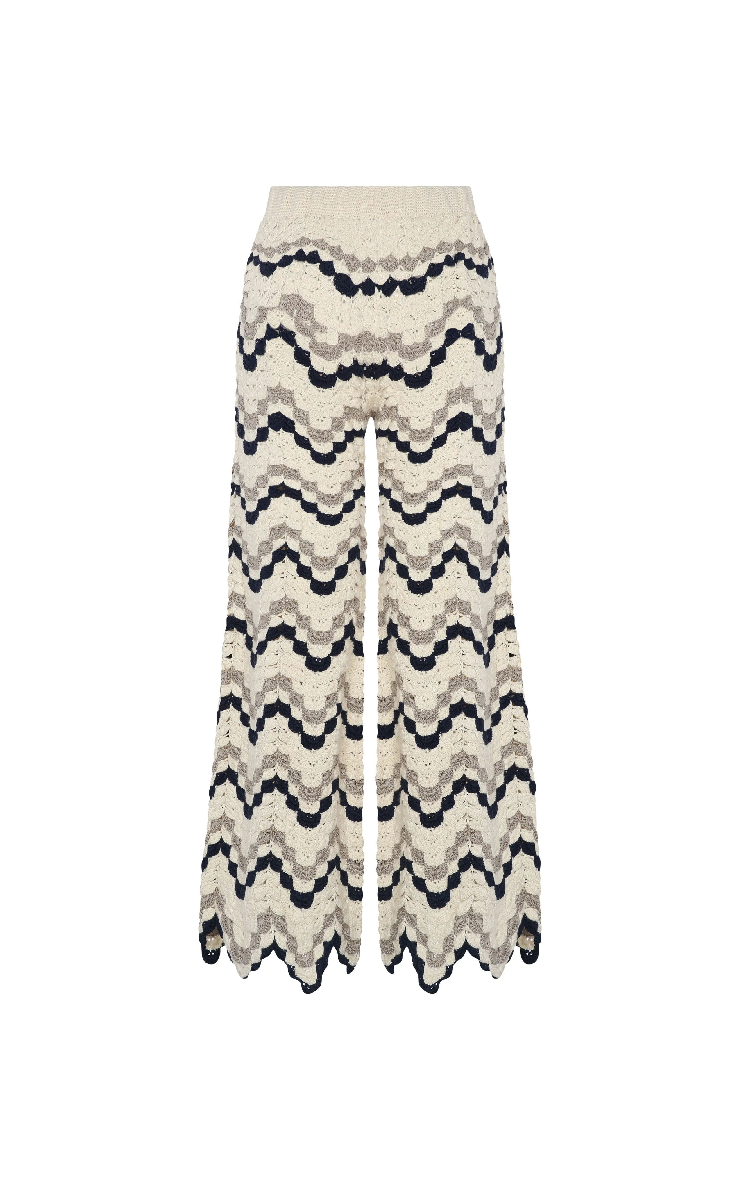 SAFI PANTS | IVORY / NAVY sold by ESCVDO product image thumbnail 3