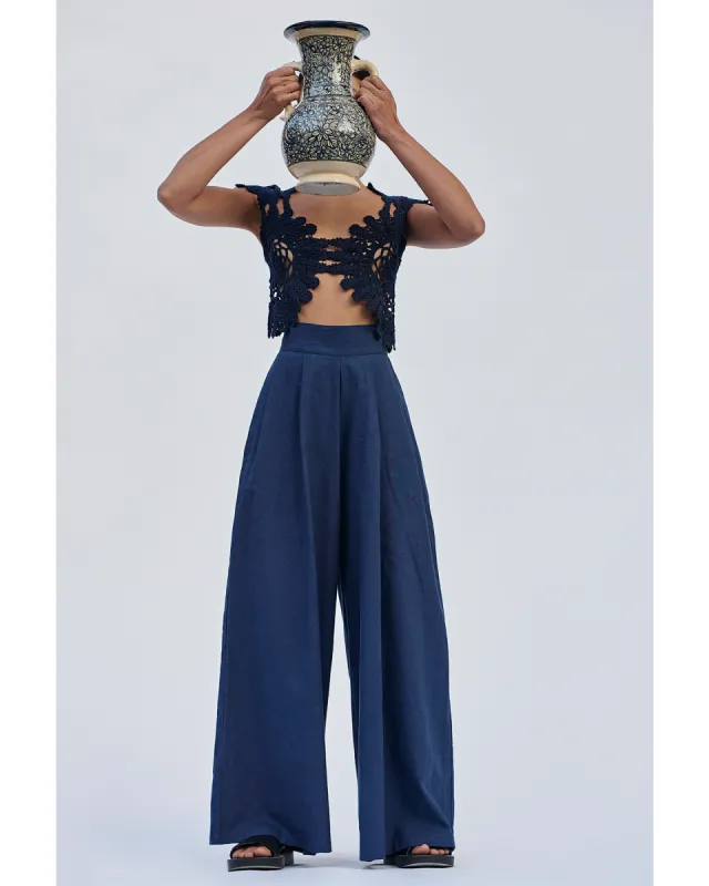 ACASIA PANTS | NAVY sold by ESCVDO