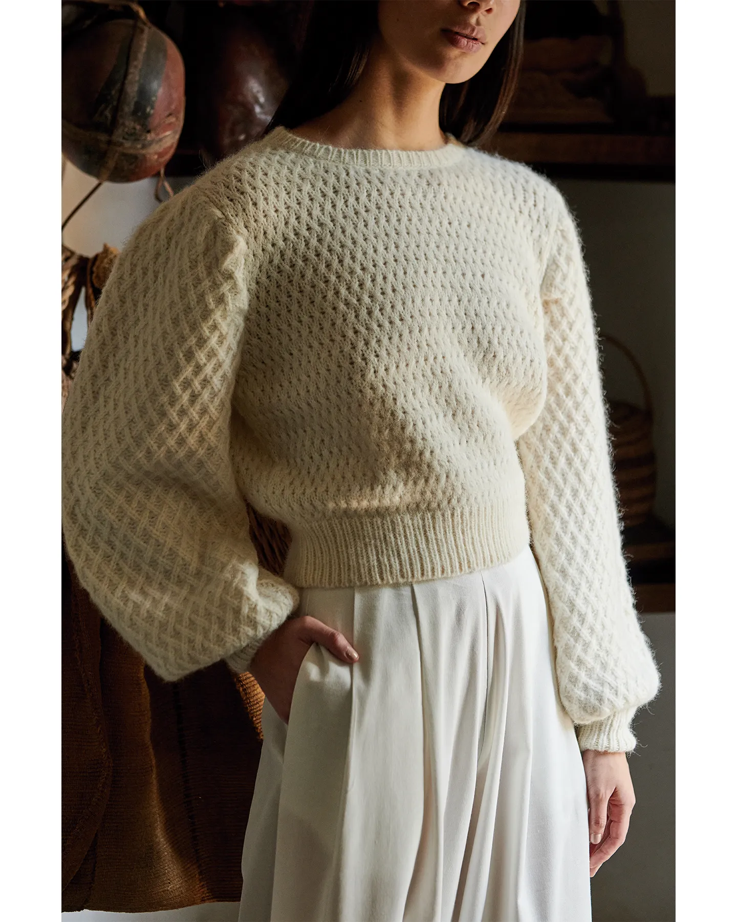 MILAGROS SWEATER | IVORY sold by ESCVDO