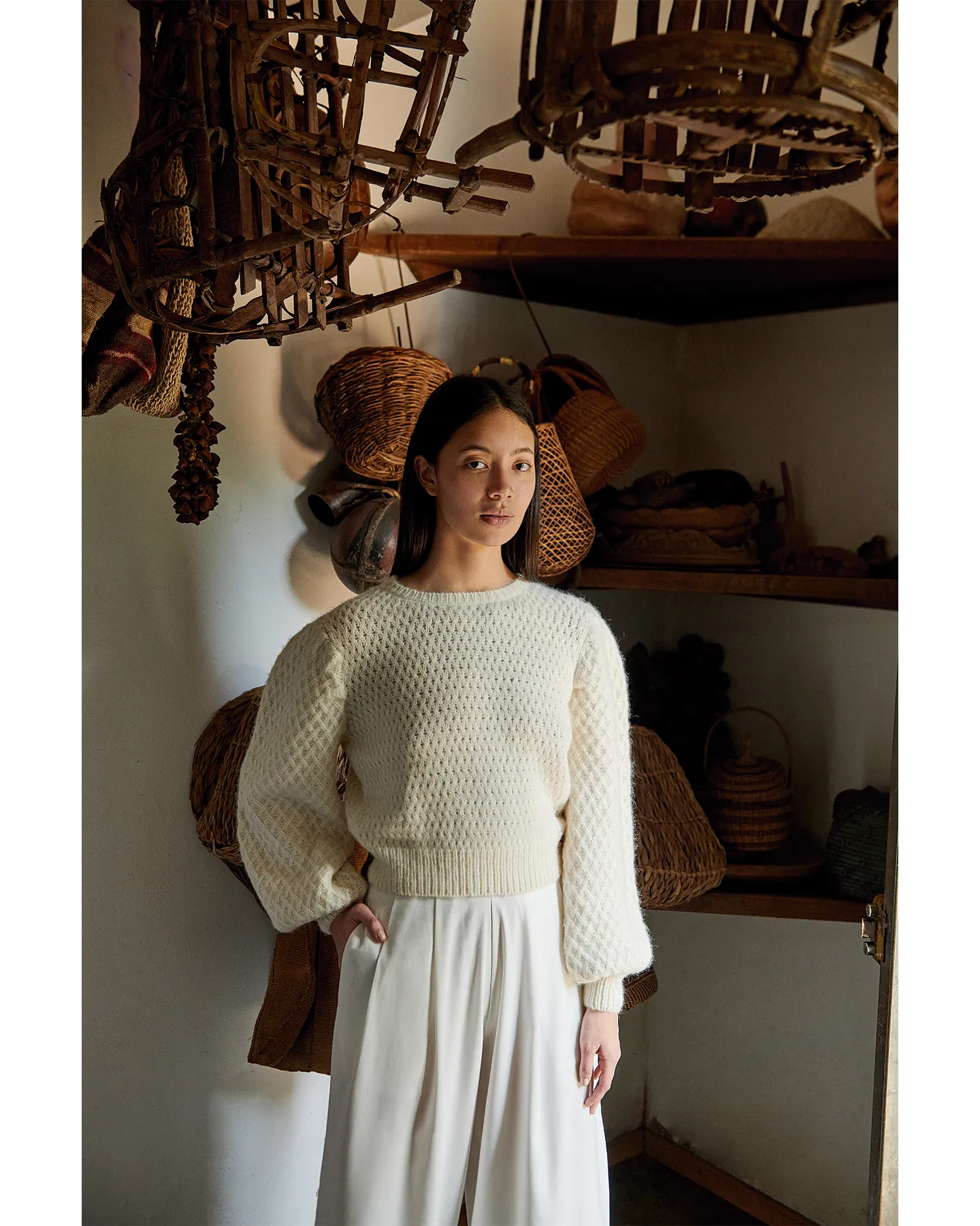 MILAGROS SWEATER | IVORY sold by ESCVDO product image thumbnail 4
