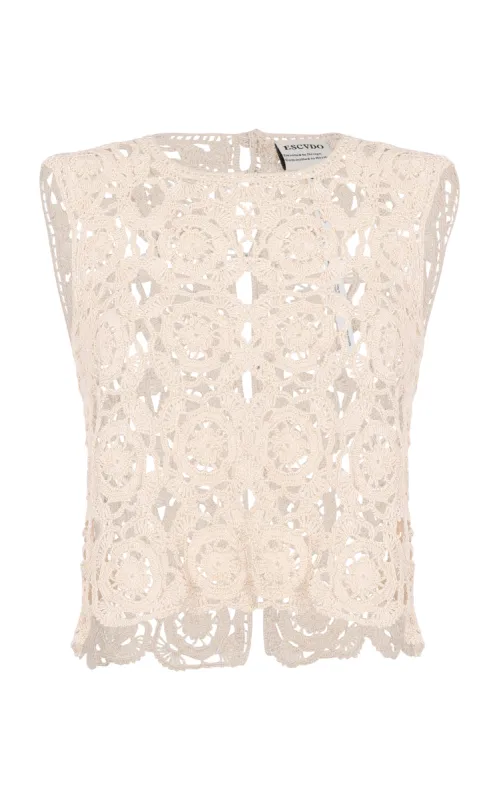 JASMIN TOP IVORY | PRE ORDER sold by ESCVDO