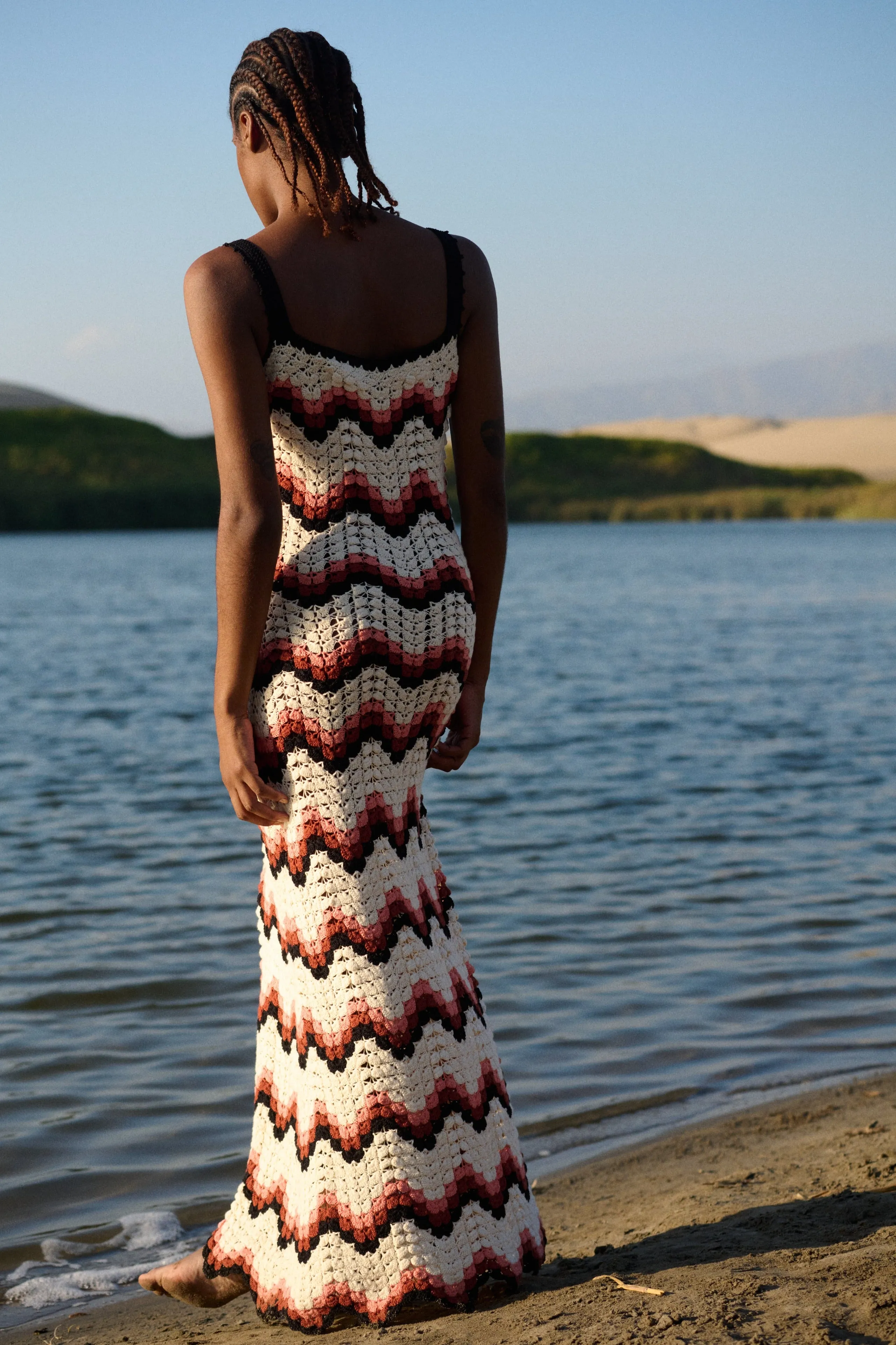 MAREA DRESS | PEACH/BLACK sold by ESCVDO product image thumbnail 4