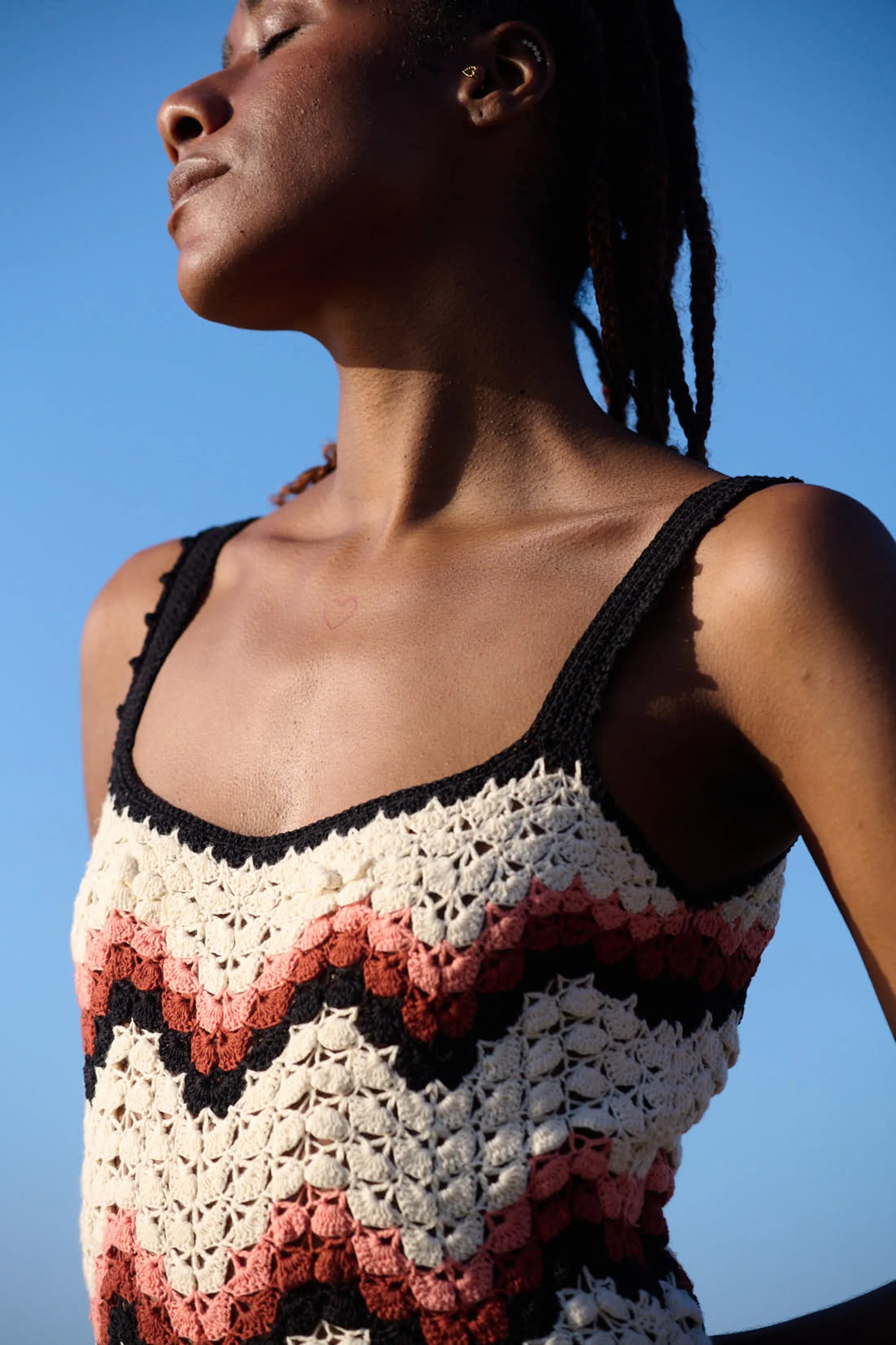 MAREA DRESS | PEACH/BLACK sold by ESCVDO product image thumbnail 3