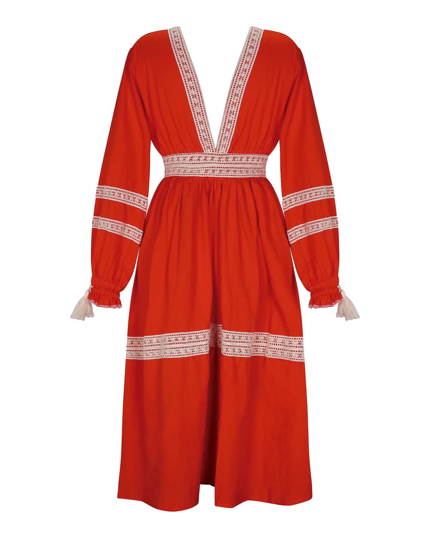 VOLTA MIDI DRESS | TANGERINE sold by ESCVDO product image thumbnail 3