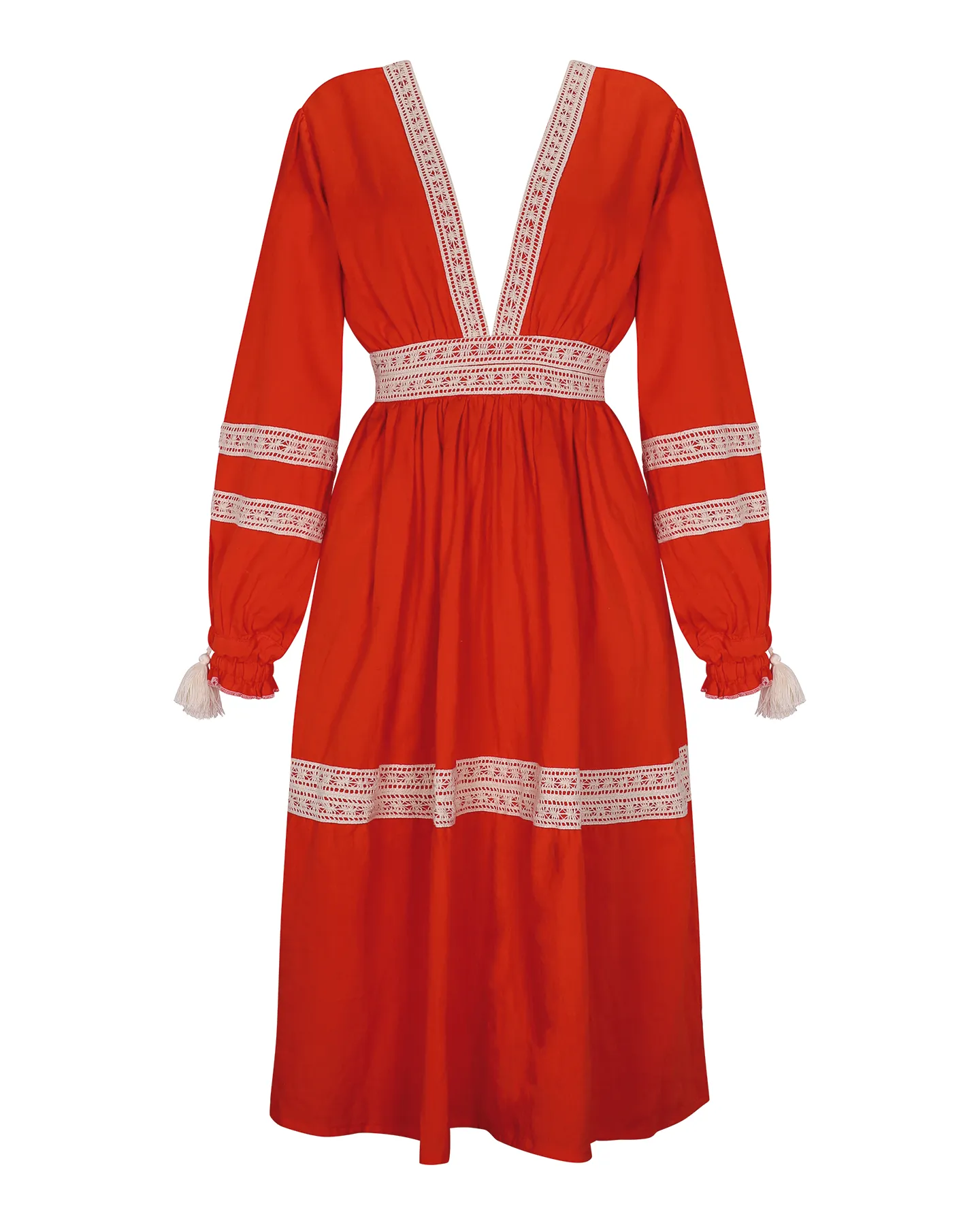 VOLTA MIDI DRESS | TANGERINE sold by ESCVDO product image thumbnail 2