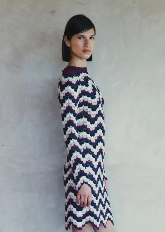 VICTORIA MINI DRESS | GRAPE BLUE sold by ESCVDO