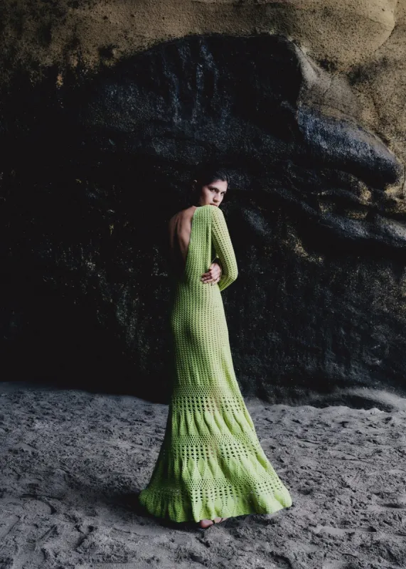 REFLEJO MAXI DRESS | PISTACCIO sold by ESCVDO