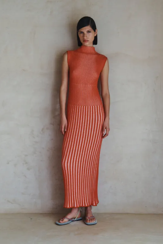 GOLFO MAXI DRESS | TANGERINE |  PRE ORDER made by ESCVDO