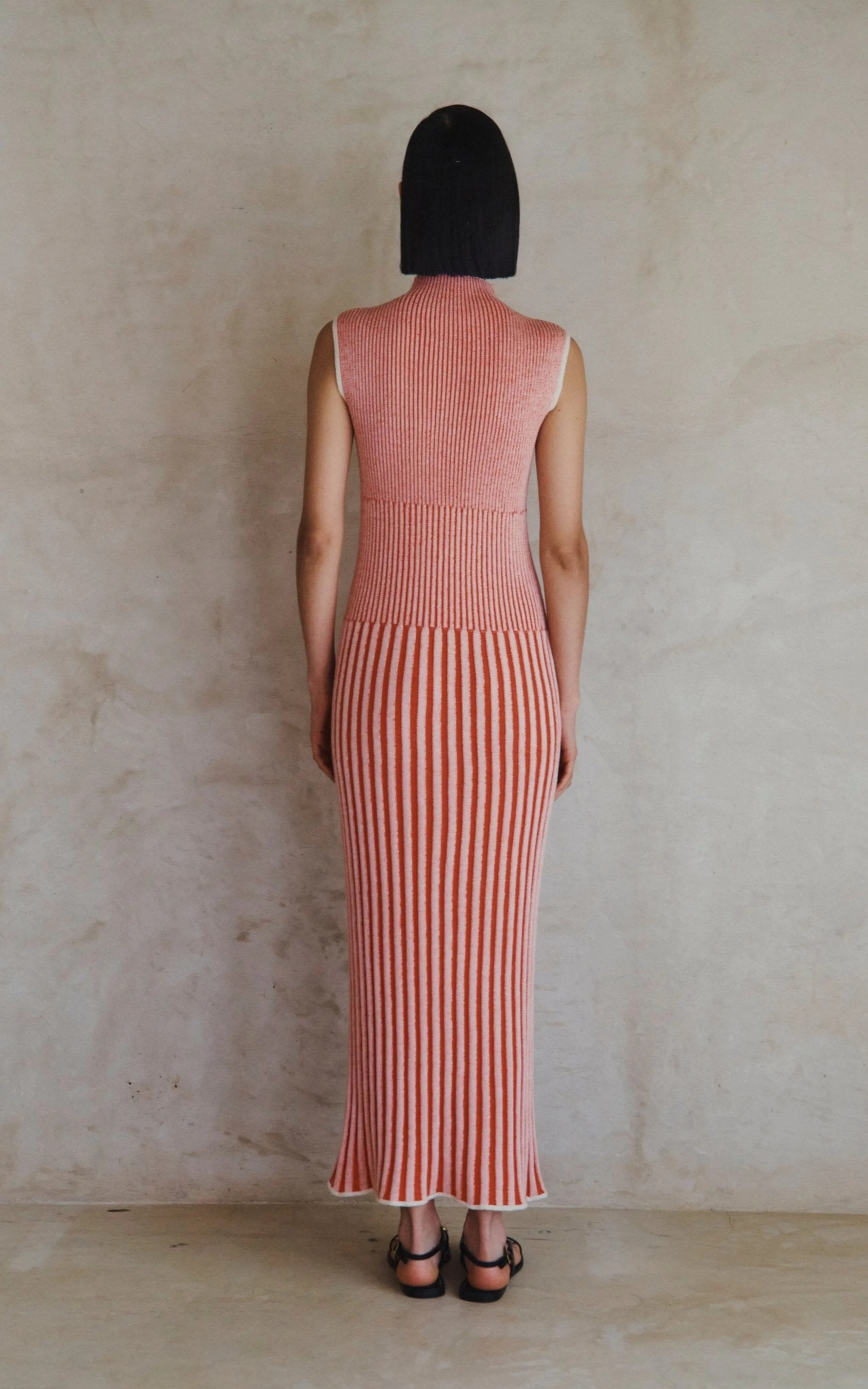 GOLFO MAXI DRESS | TANGERINE IVORY | PRE ORDER sold by ESCVDO product image thumbnail 3