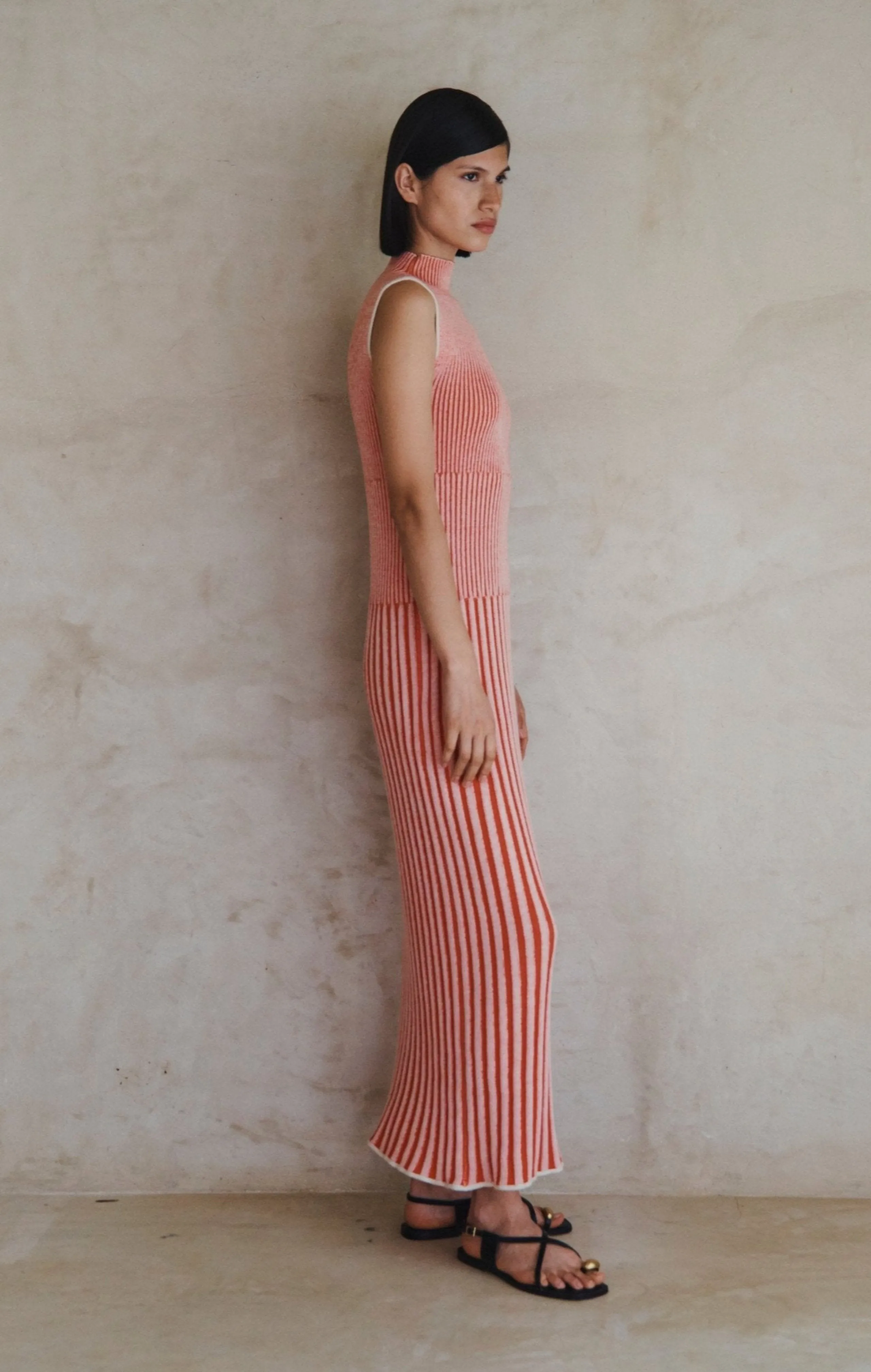 GOLFO MAXI DRESS | TANGERINE IVORY | PRE ORDER sold by ESCVDO product image thumbnail 4