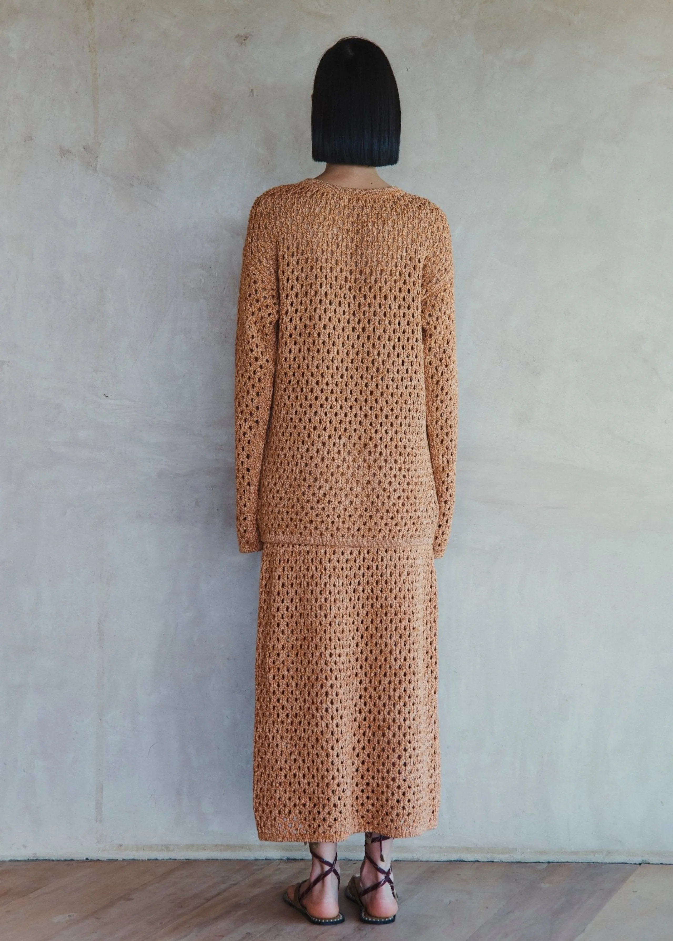 ESPINA MIDI SKIRT | TERRACOTA | PRE ORDER sold by ESCVDO product image thumbnail 3