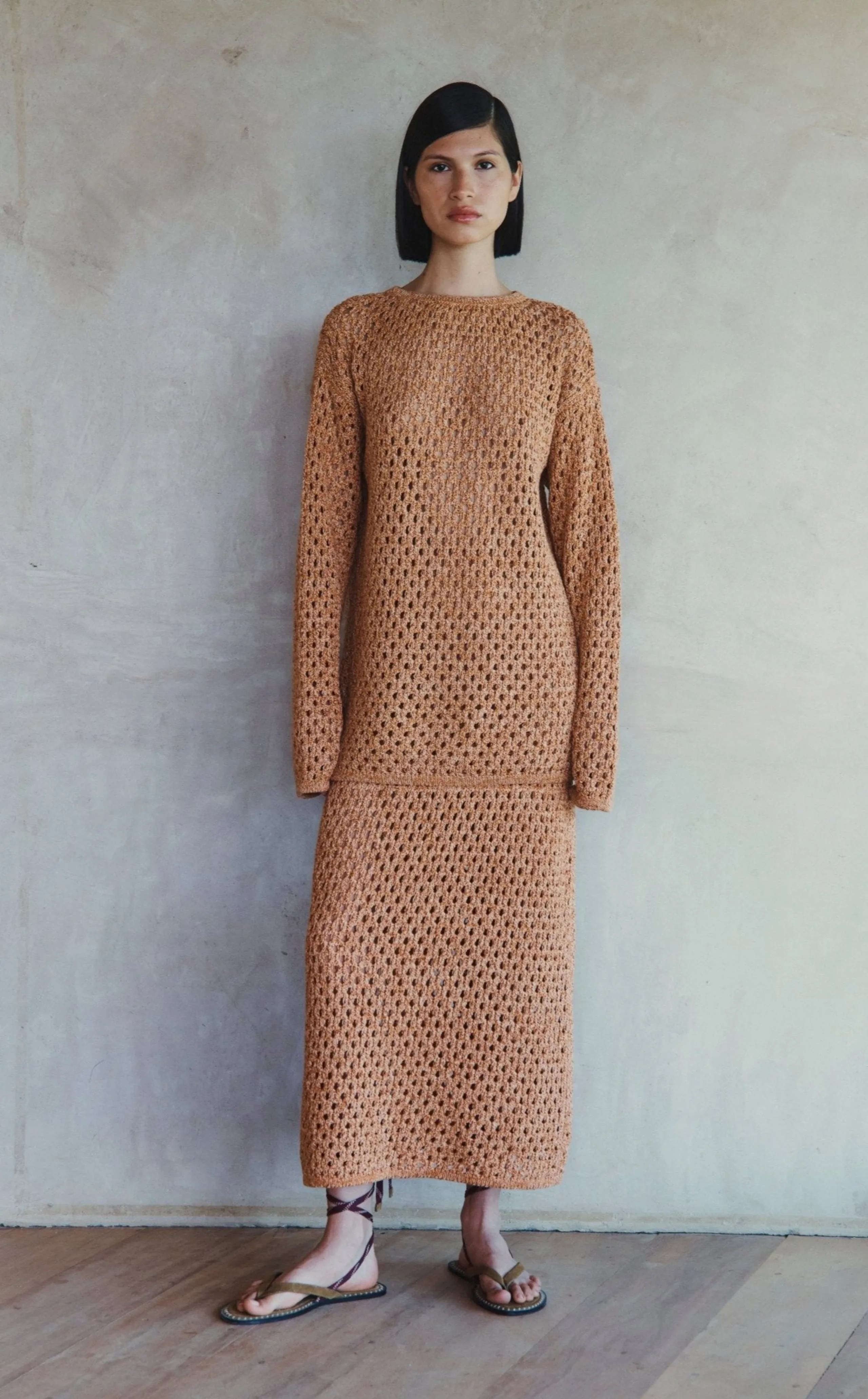 ESPINA MIDI SKIRT | TERRACOTA | PRE ORDER sold by ESCVDO product image thumbnail 4