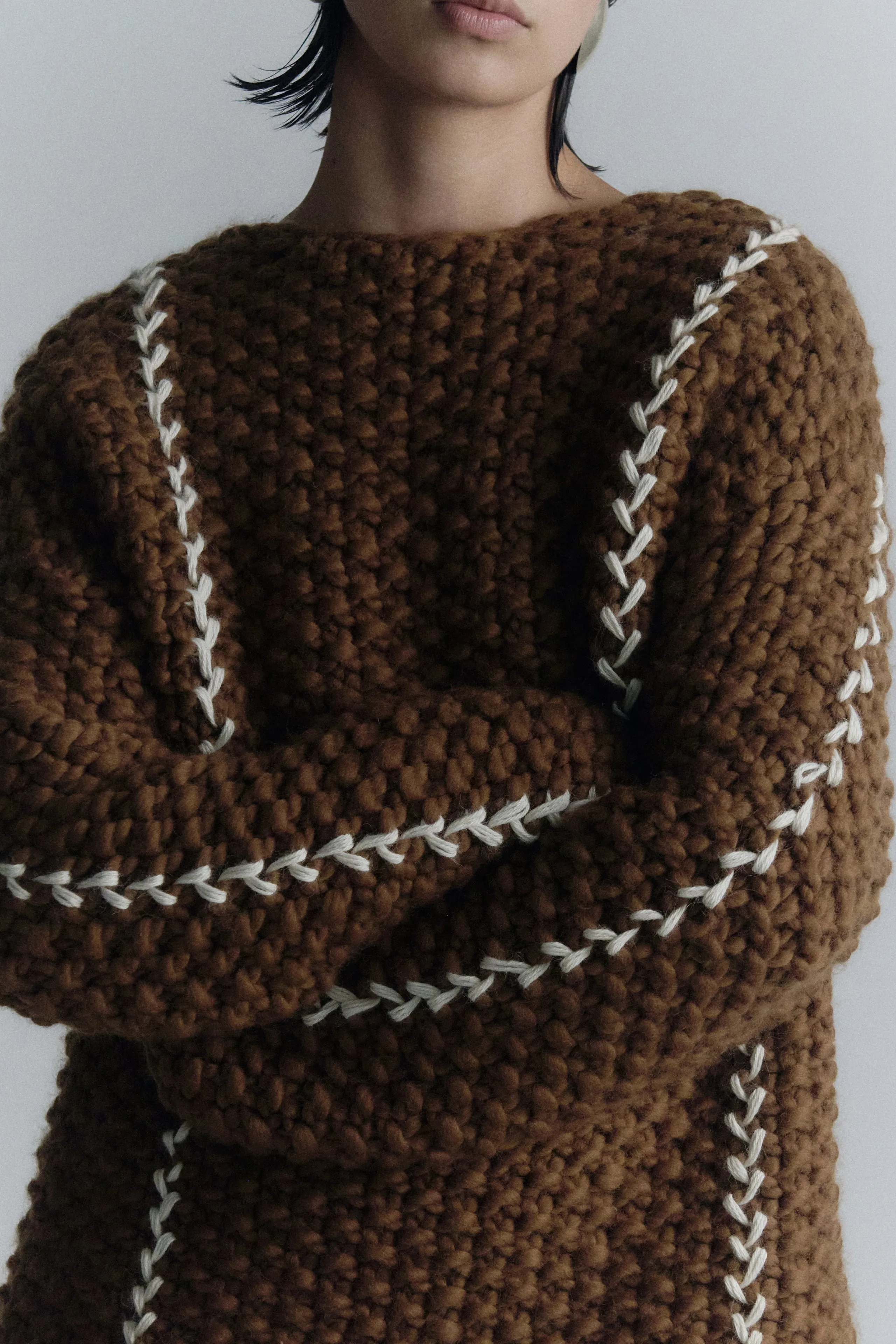 COCOON MAXI CARDIGAN | BROWN | PRE ORDER sold by ESCVDO product image thumbnail 3