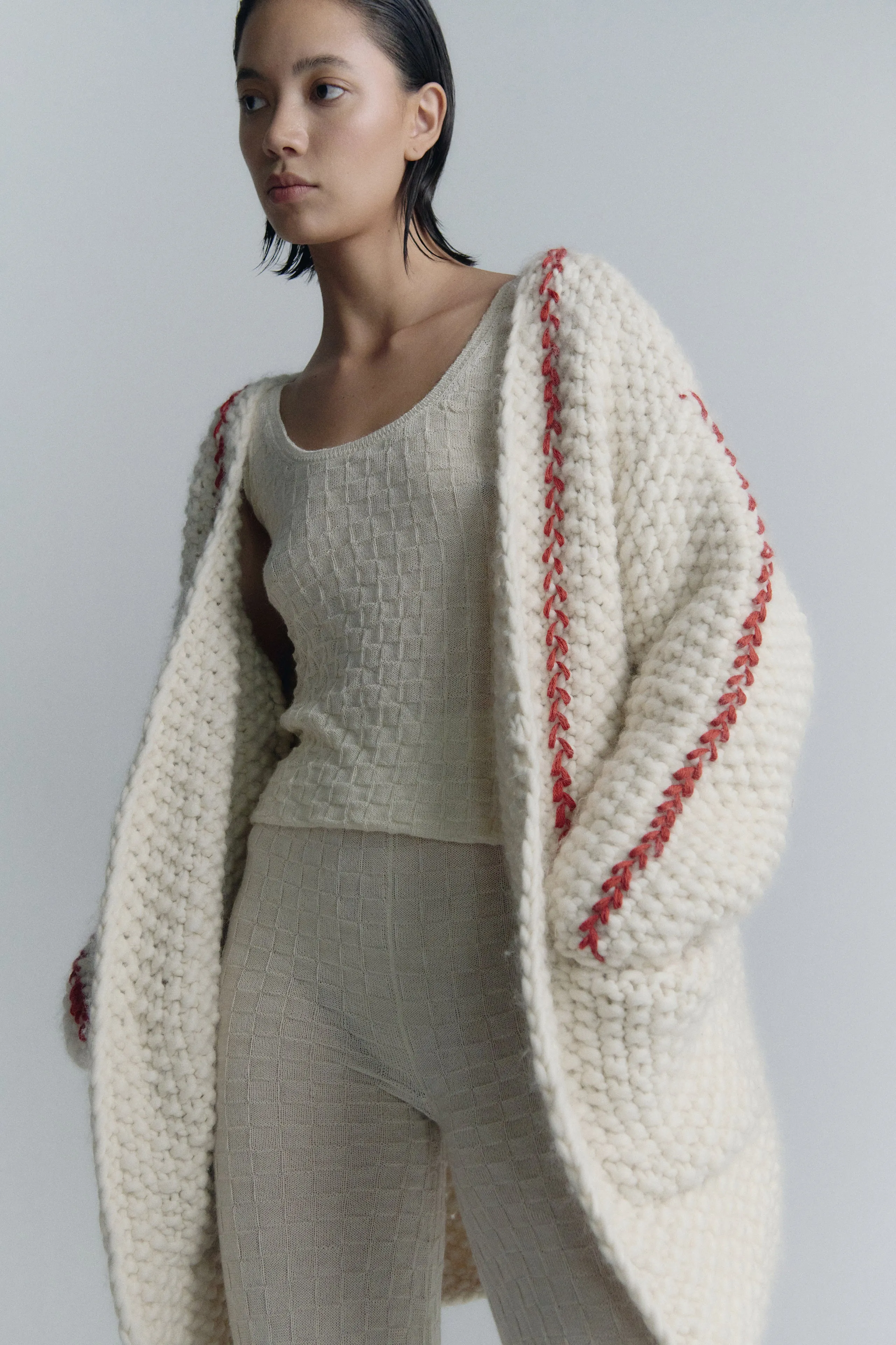 COCOON MAXI CARDIGAN | IVORY sold by ESCVDO