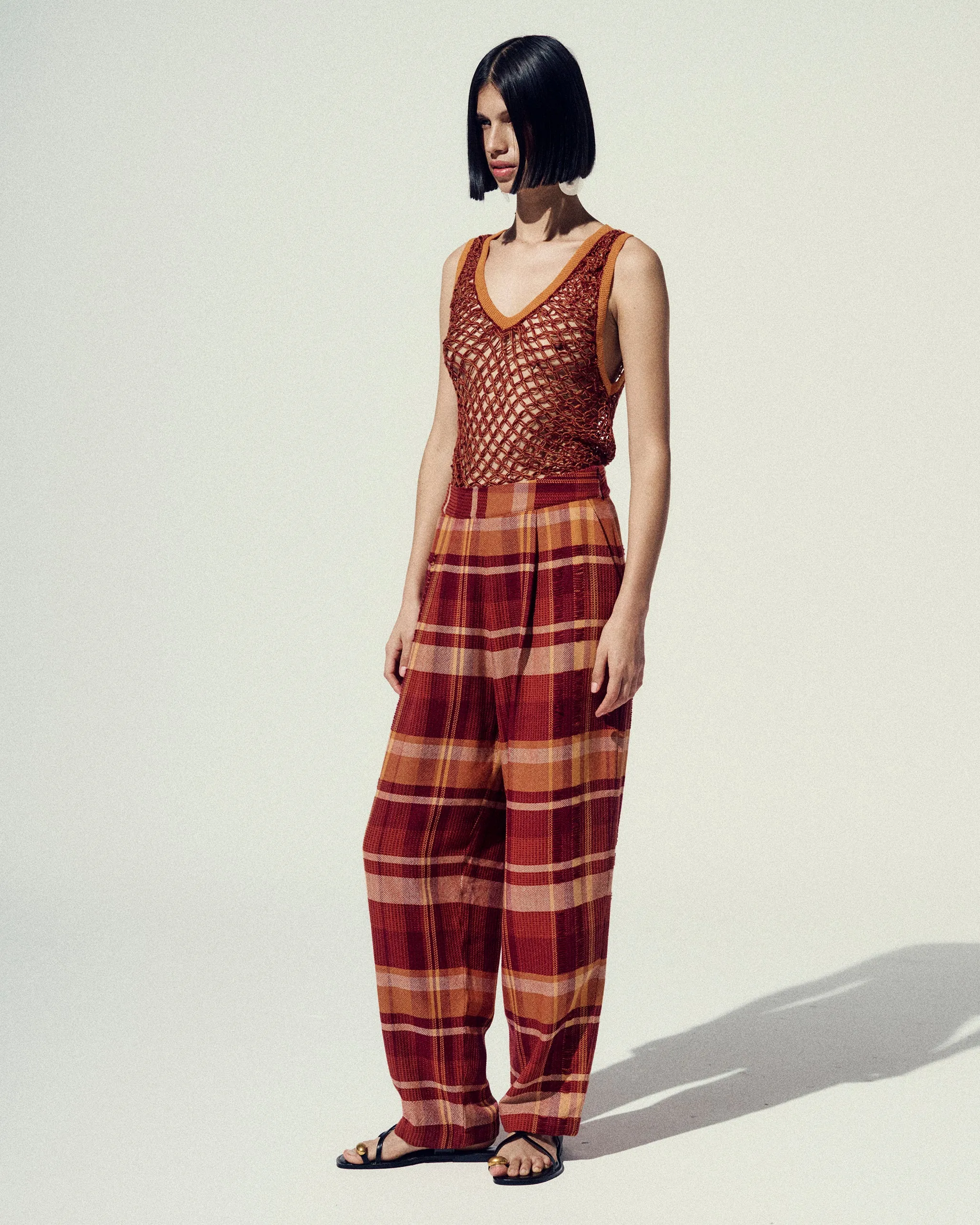 ILLAPA CROCHET TOP | ORANGE-BROWN sold by ESCVDO product image thumbnail 4