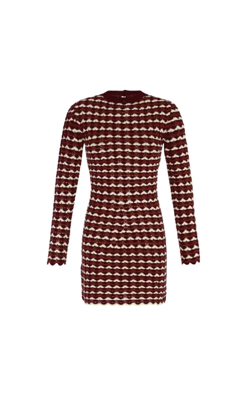 TOTORA MINI DRESS | BROWN-WINE sold by ESCVDO