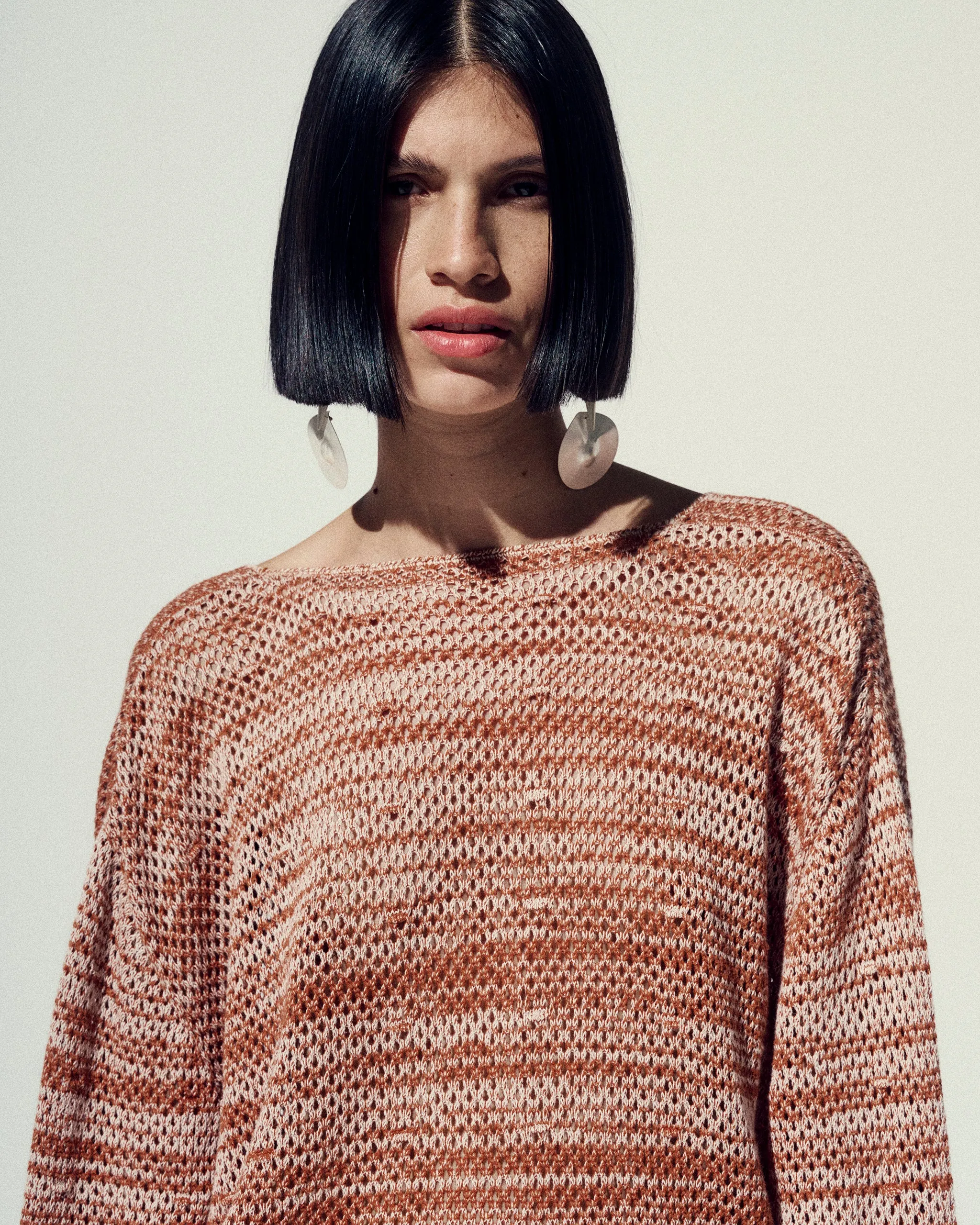 OFRENDA LIGHT CARDIGAN | TOBACCO-IVORY sold by ESCVDO product image thumbnail 2