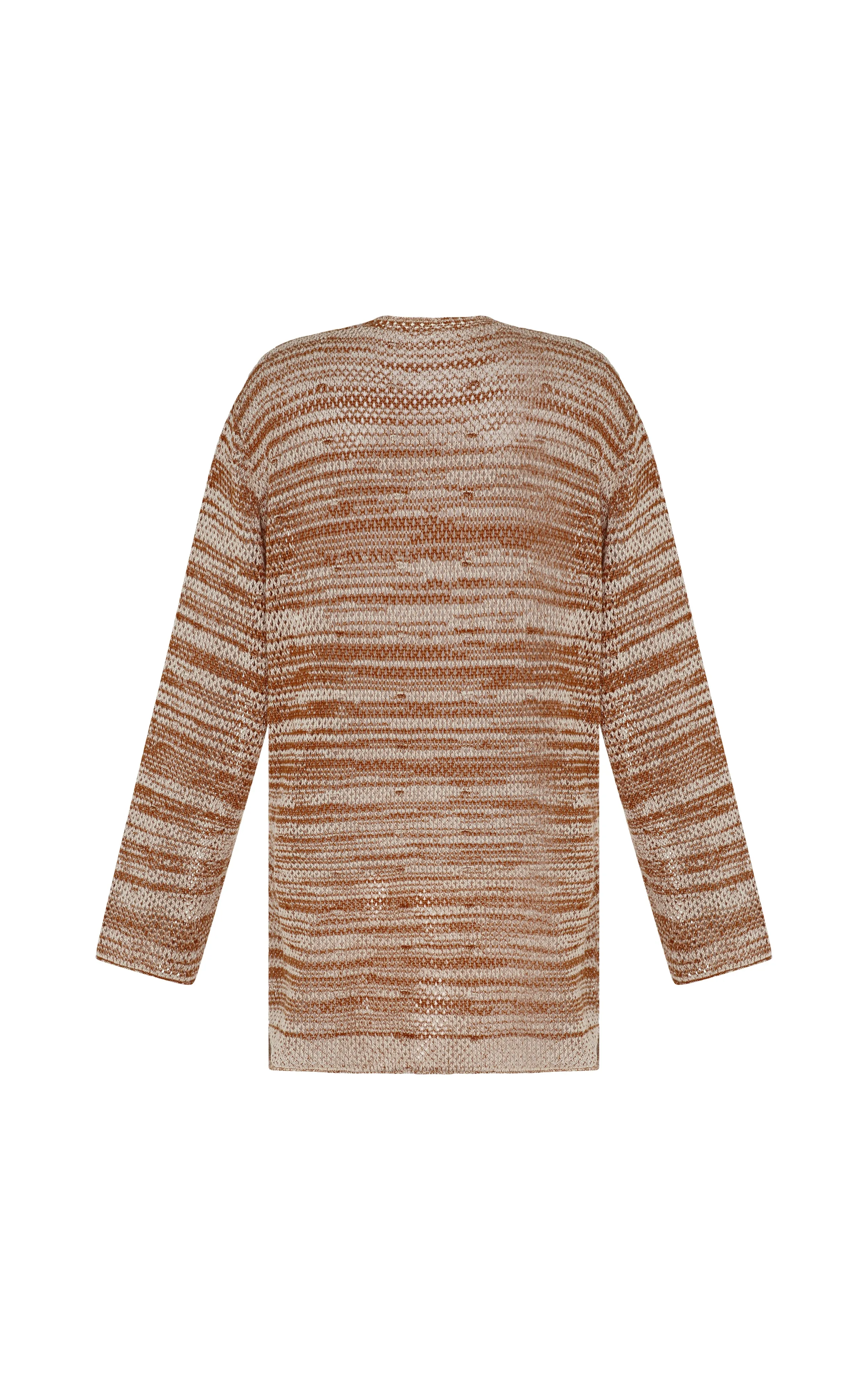 OFRENDA LIGHT CARDIGAN | TOBACCO-IVORY sold by ESCVDO product image thumbnail 3