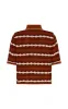 MULLU KNIT SHIRT | TOBACCO-IVORY sold by ESCVDO