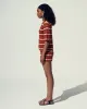MULLU KNIT SHIRT | TOBACCO-IVORY sold by ESCVDO