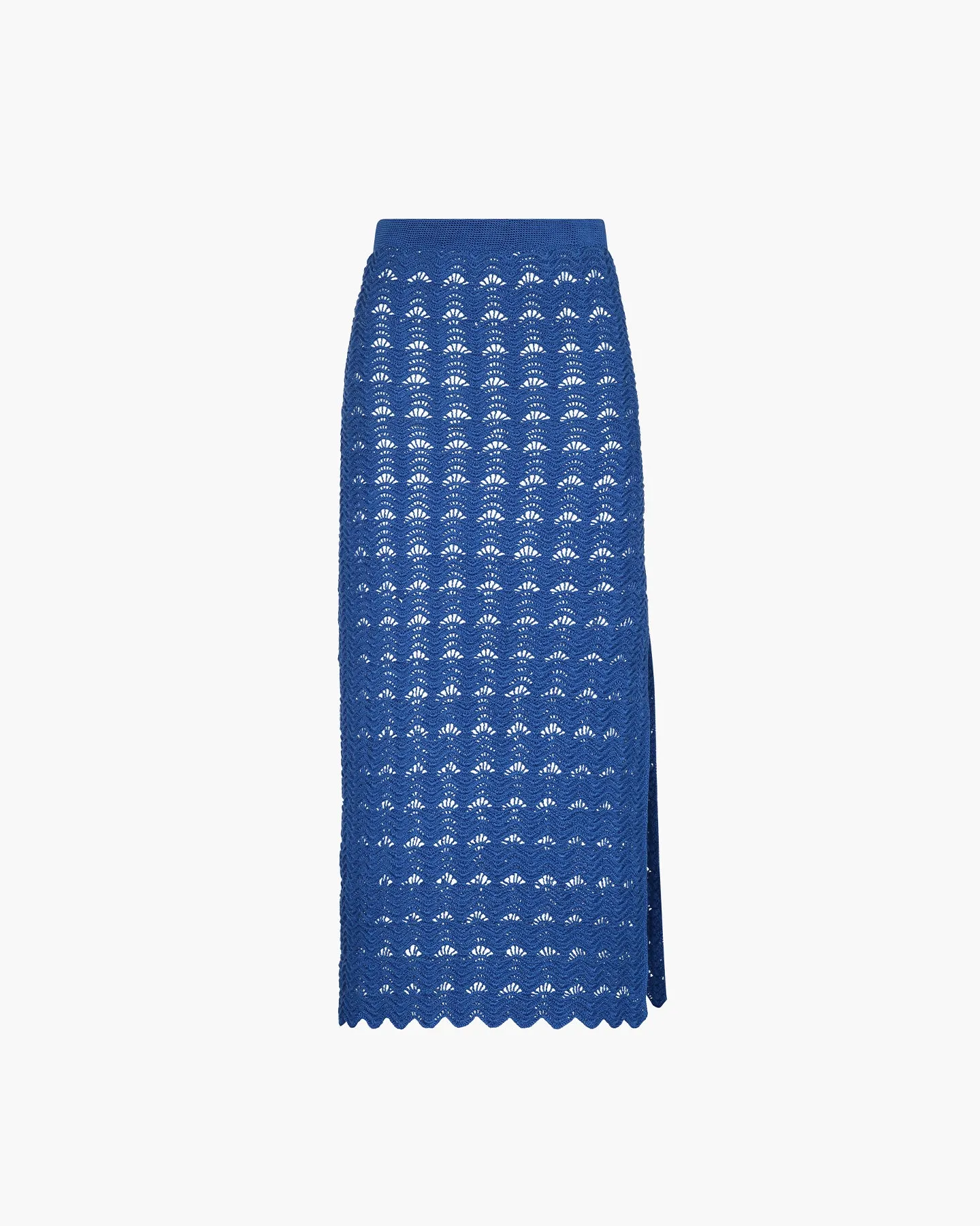 TUMI CROCHET MIDI SKIRT | ELECTRIC BLUE sold by ESCVDO