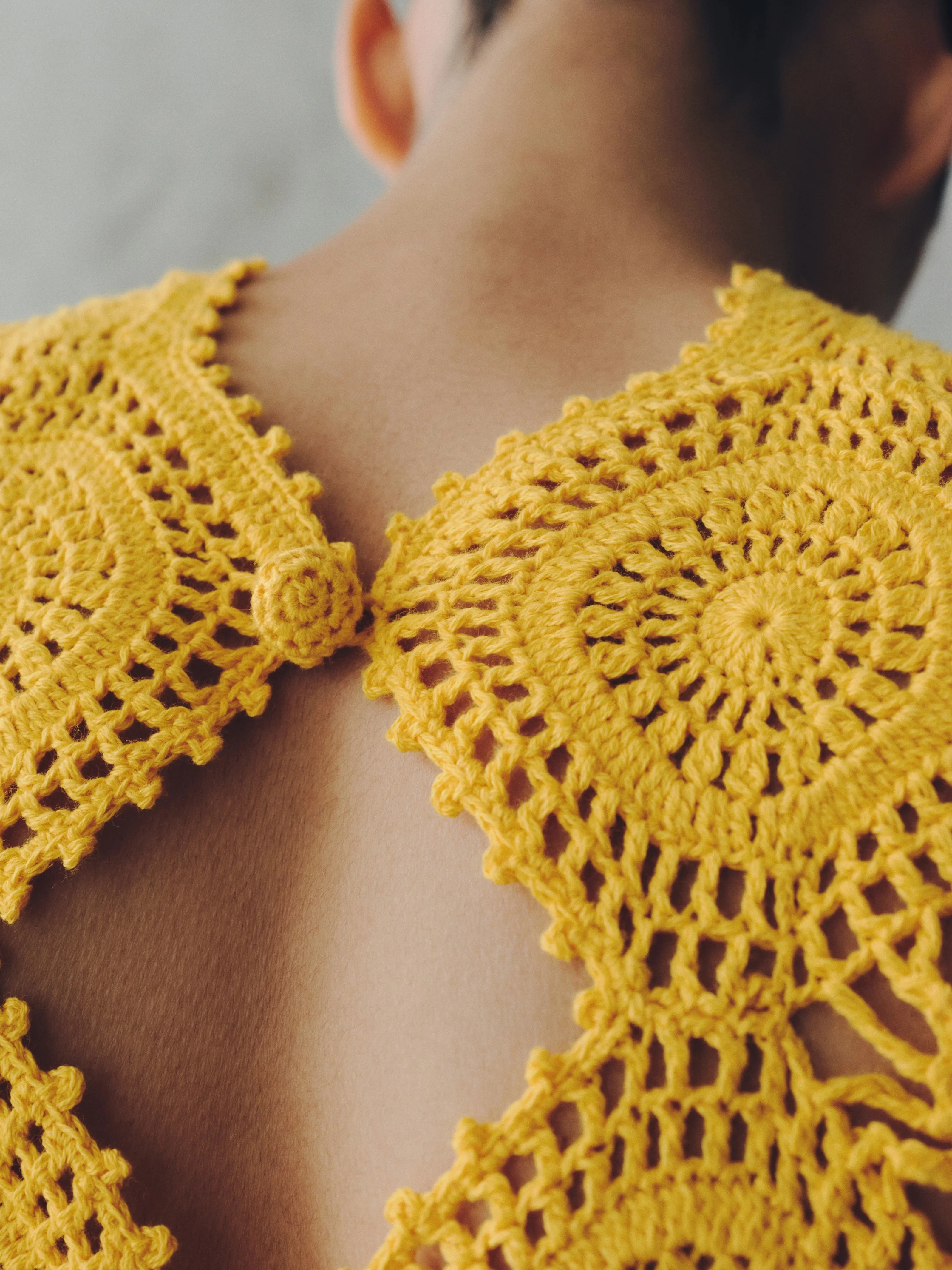 SIULA CROCHET MAXI DRESS | YELLOW | PRE-ORDER sold by ESCVDO product image thumbnail 4
