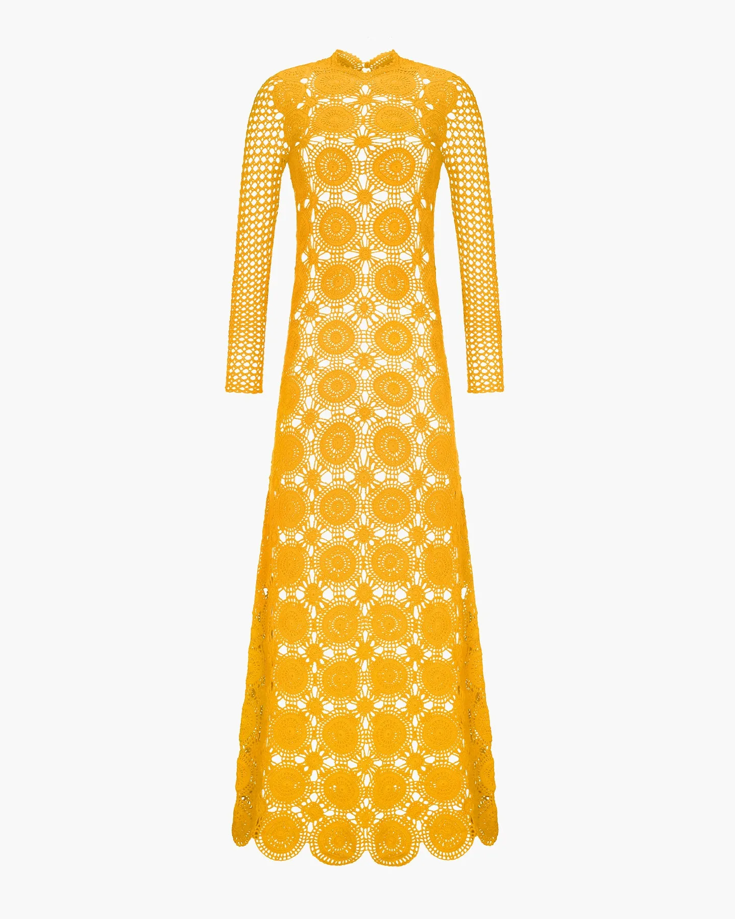 SIULA CROCHET MAXI DRESS | YELLOW | PRE-ORDER sold by ESCVDO