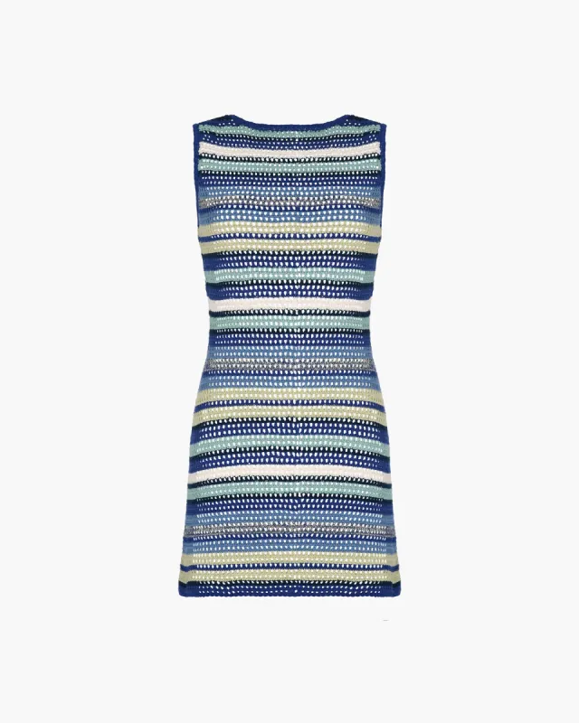 NEVADO MINI DRESS | BLUES - PISTACCIO sold by ESCVDO
