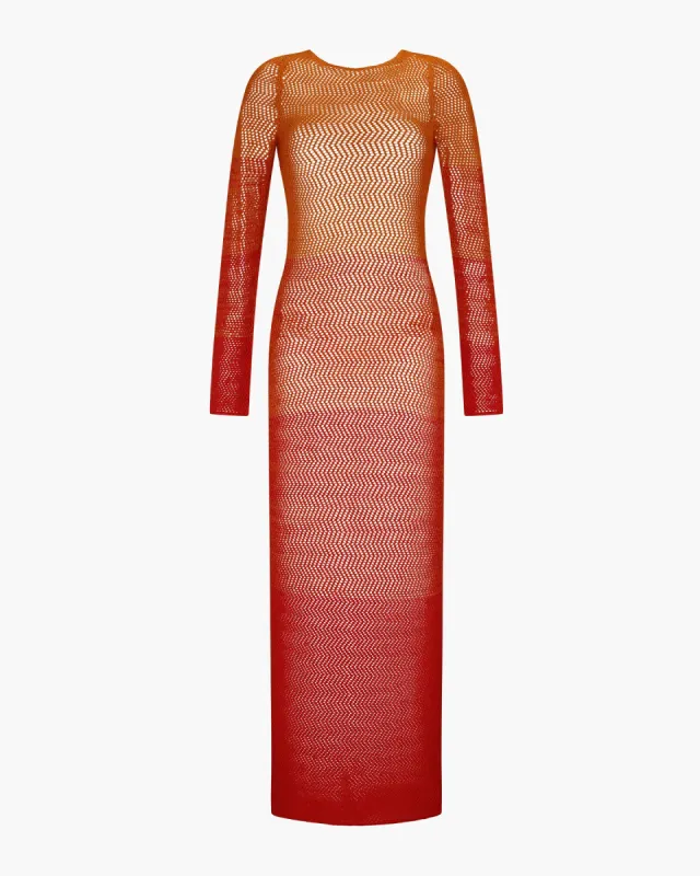 ALPAMAYO LONG SLEEVE MAXI DRESS | TANGERINE - ORANGE | PRE-ORDER sold by ESCVDO