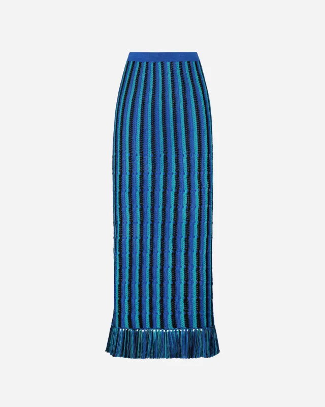 MISTI ANKLE SKIRT | BLUE sold by ESCVDO