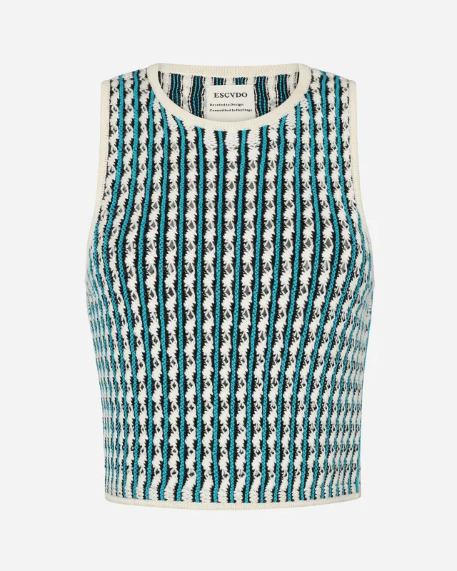 MITO KNITTED TOP | IVORY & CIAN sold by ESCVDO